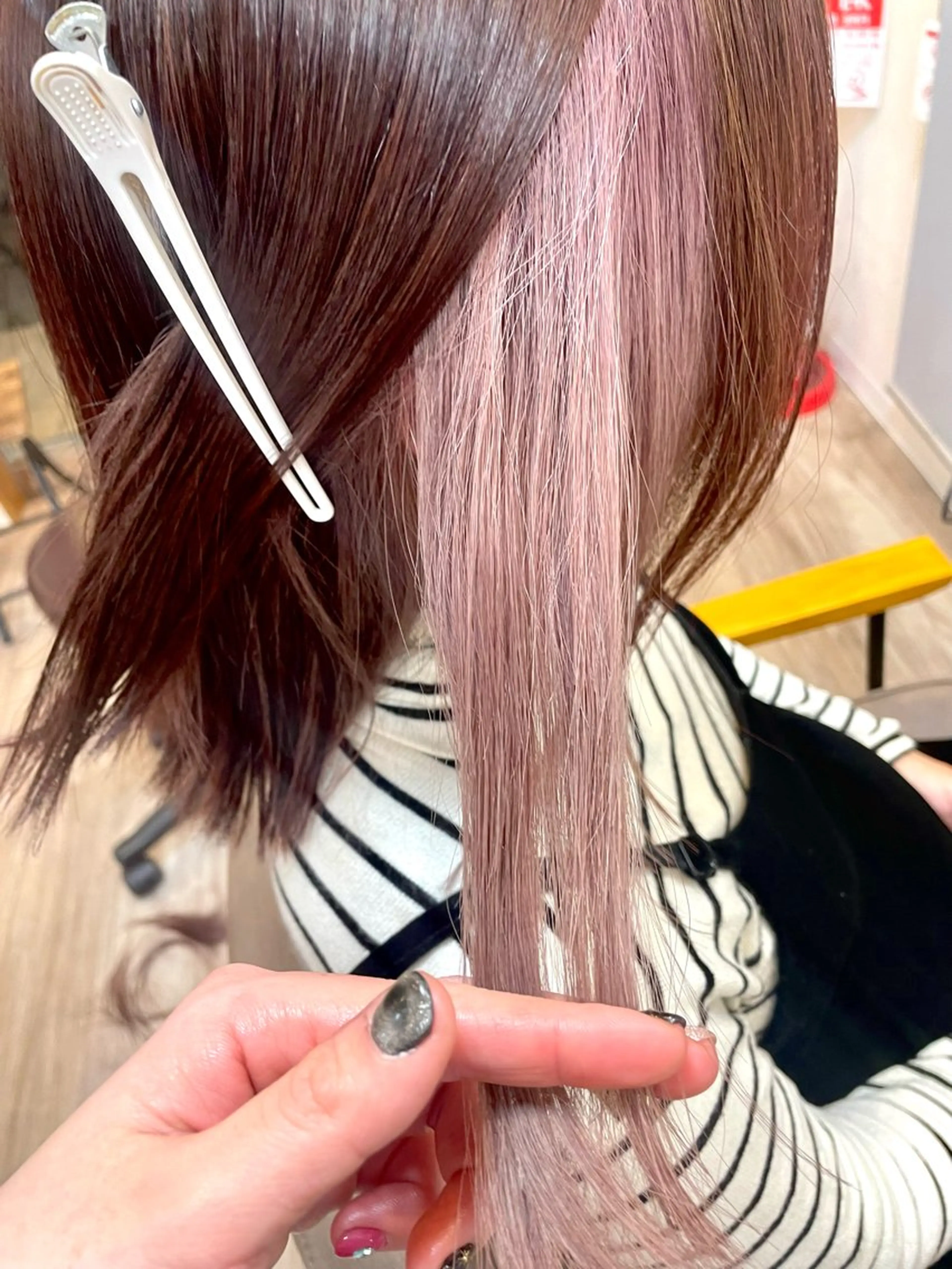 🌟ミニモ限定🌟カット+イヤリングカラー🩷の写真