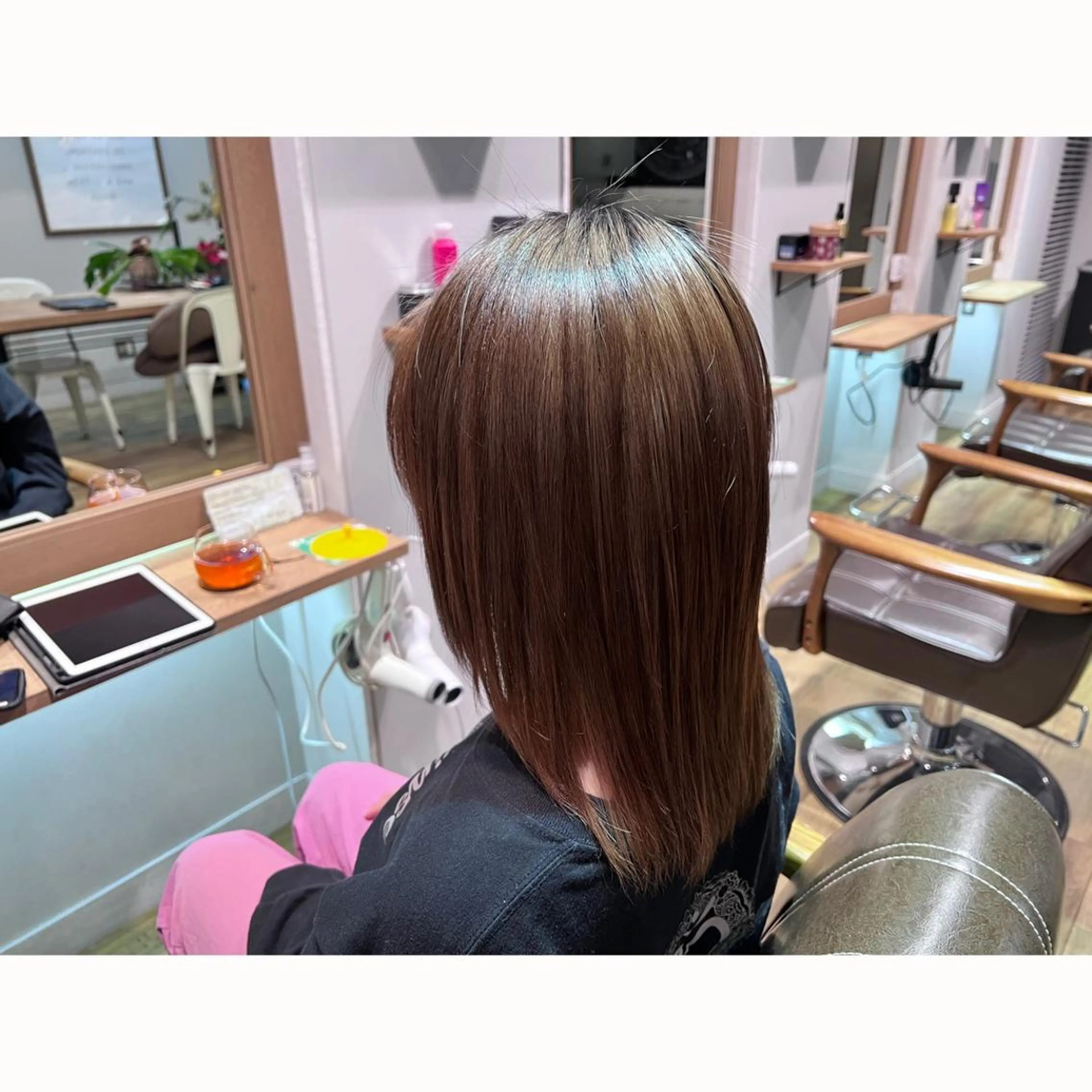 ロング カラー 髪質改善 トリートメント ツキダテ ユイのヘアスタイル