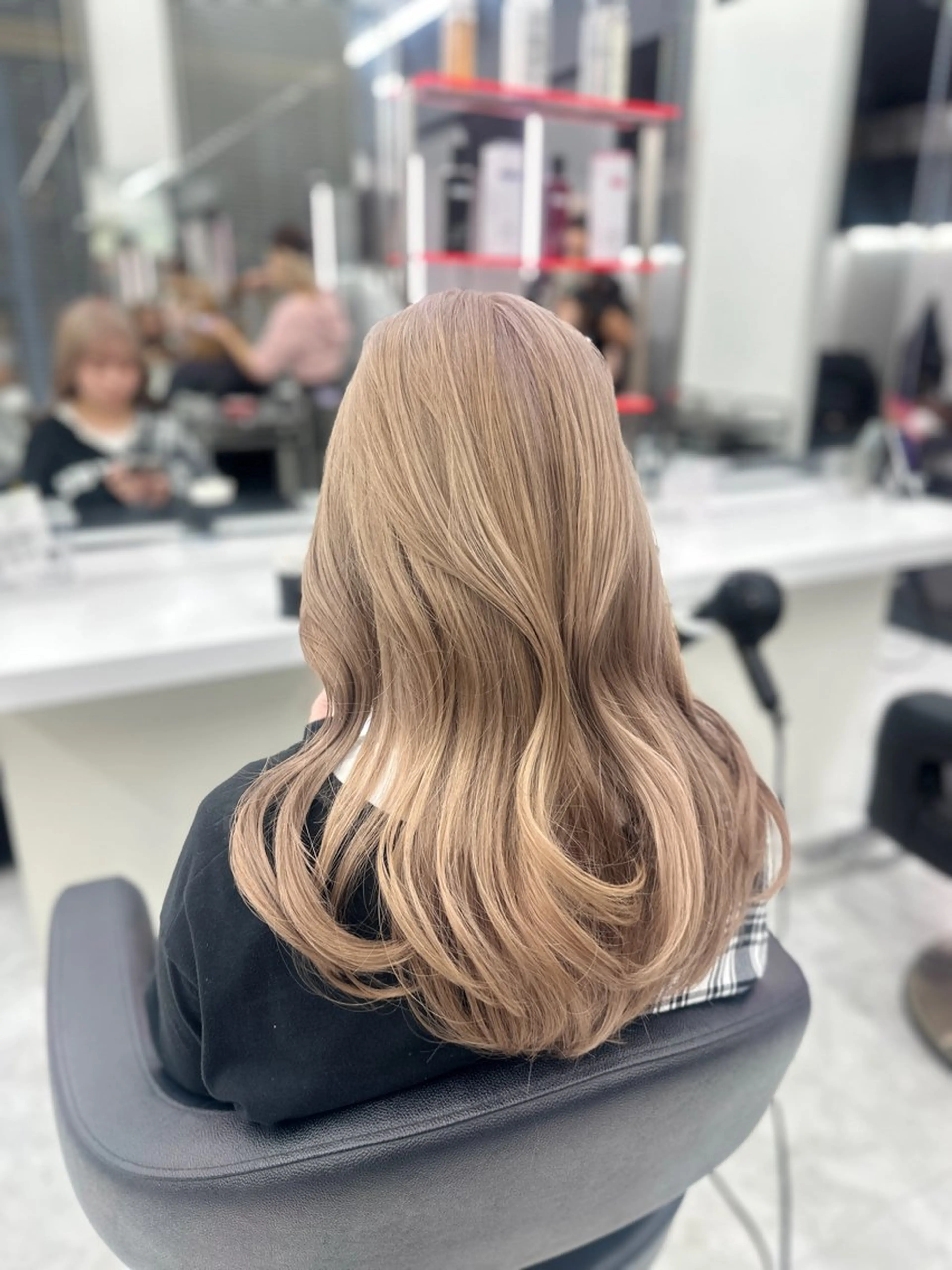 ロング カラー パーマ ヘアアレンジ メンズ キッズ ♥️韓国ヘア レイヤー♥️ゆりのヘアスタイル