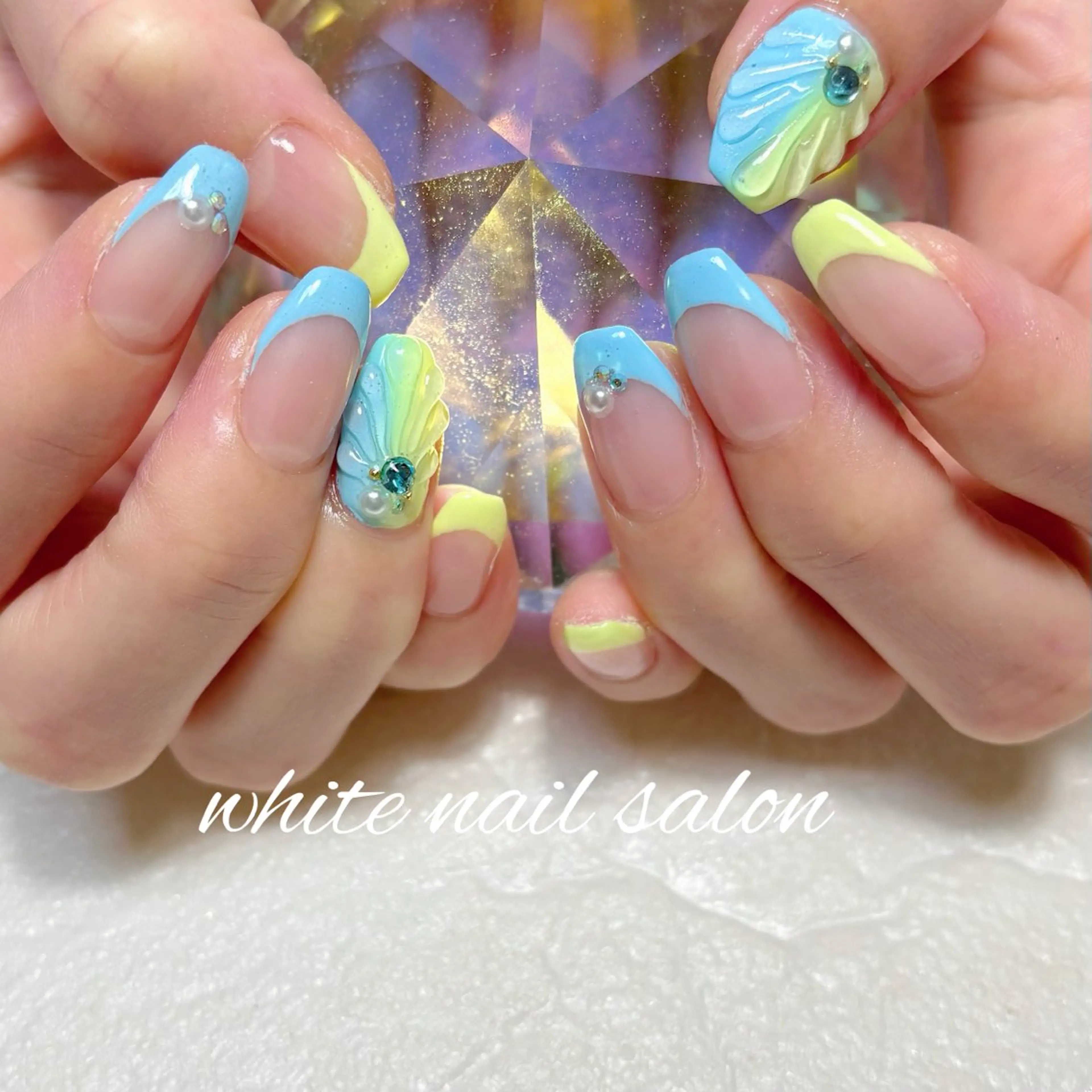 ネイル フットネイル ハンドネイル white nail salonのネイルデザイン