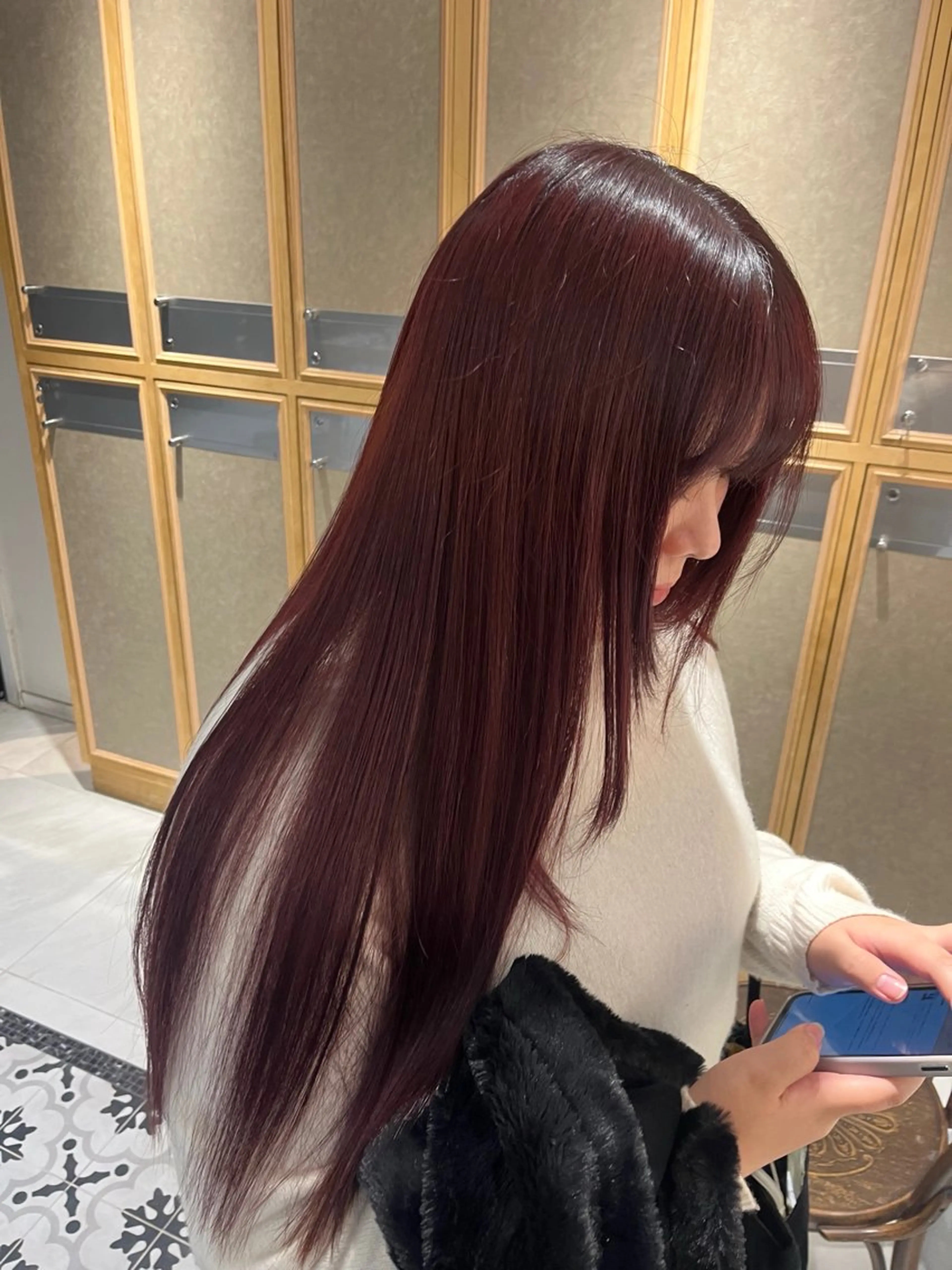 ロング カラー ヘアカラー トリートメント ヘッドスパ 艶髪/ロングモデル 募集🫧terukaのヘアスタイル