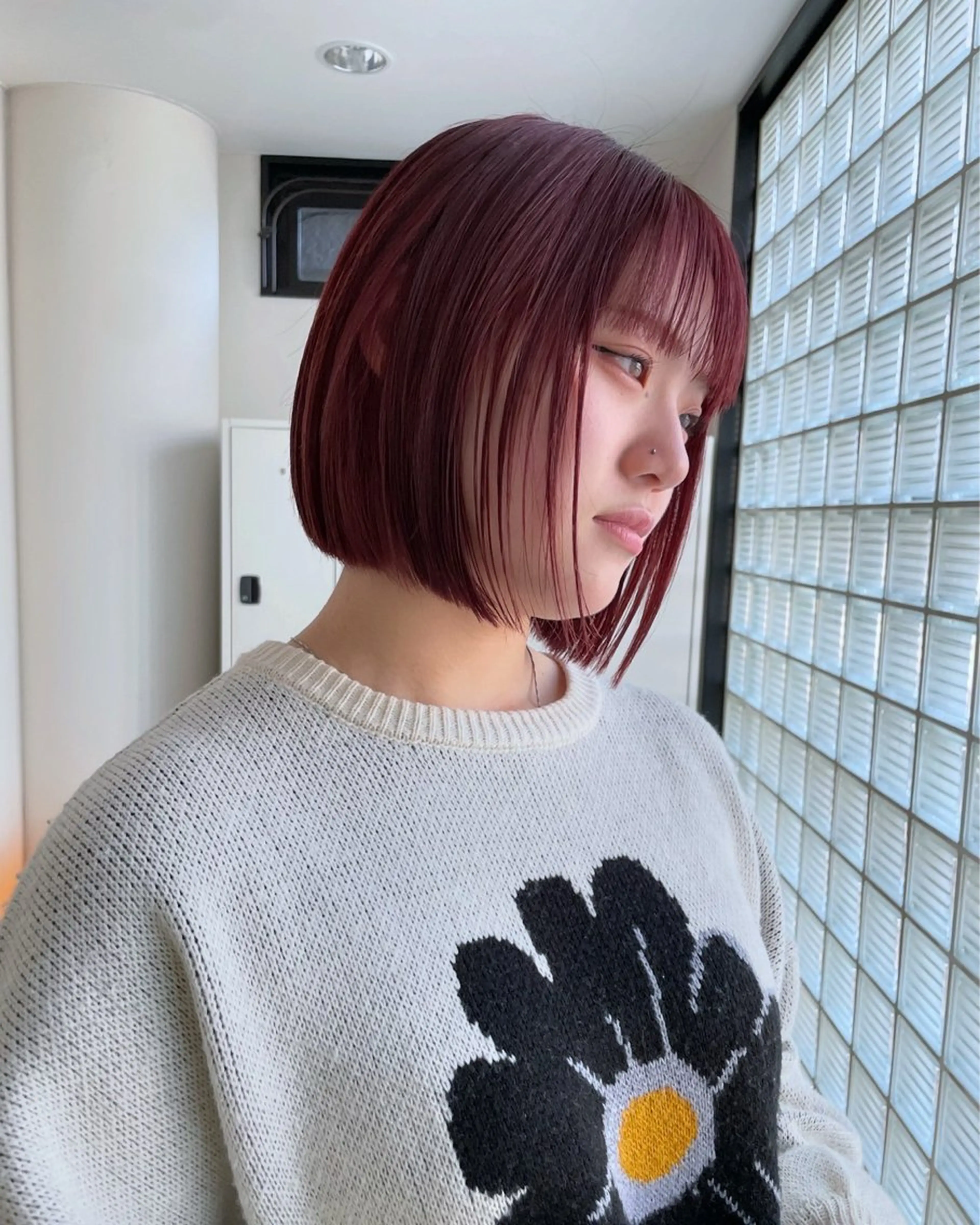 ショート ボブ オリーブ/ ナカミネアキナのヘアスタイル