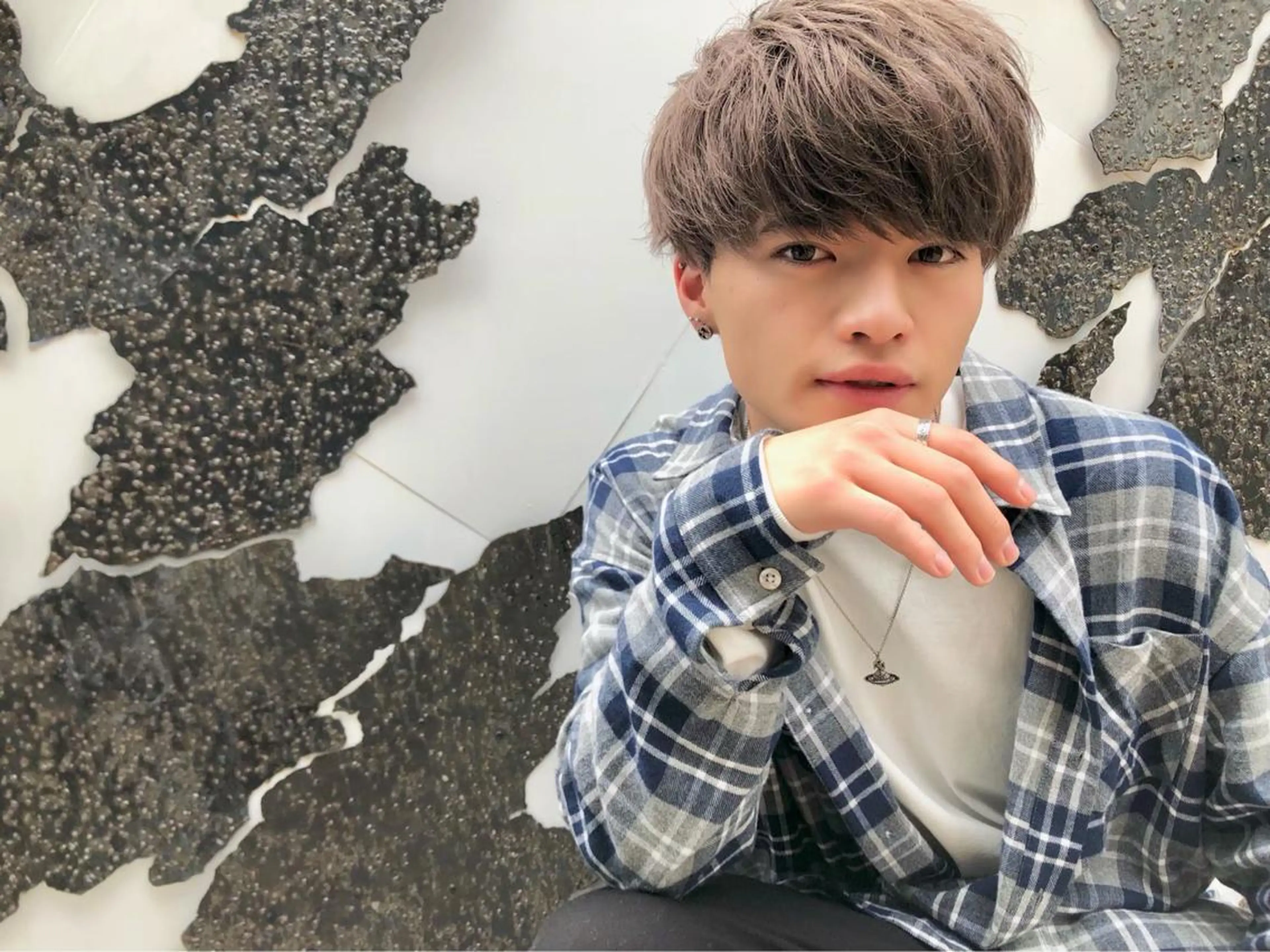 ショート カラー パーマ ヘアアレンジ メンズ キッズ 🟦ニュアンス/メン ズパーマ横浜🟦のヘアスタイル