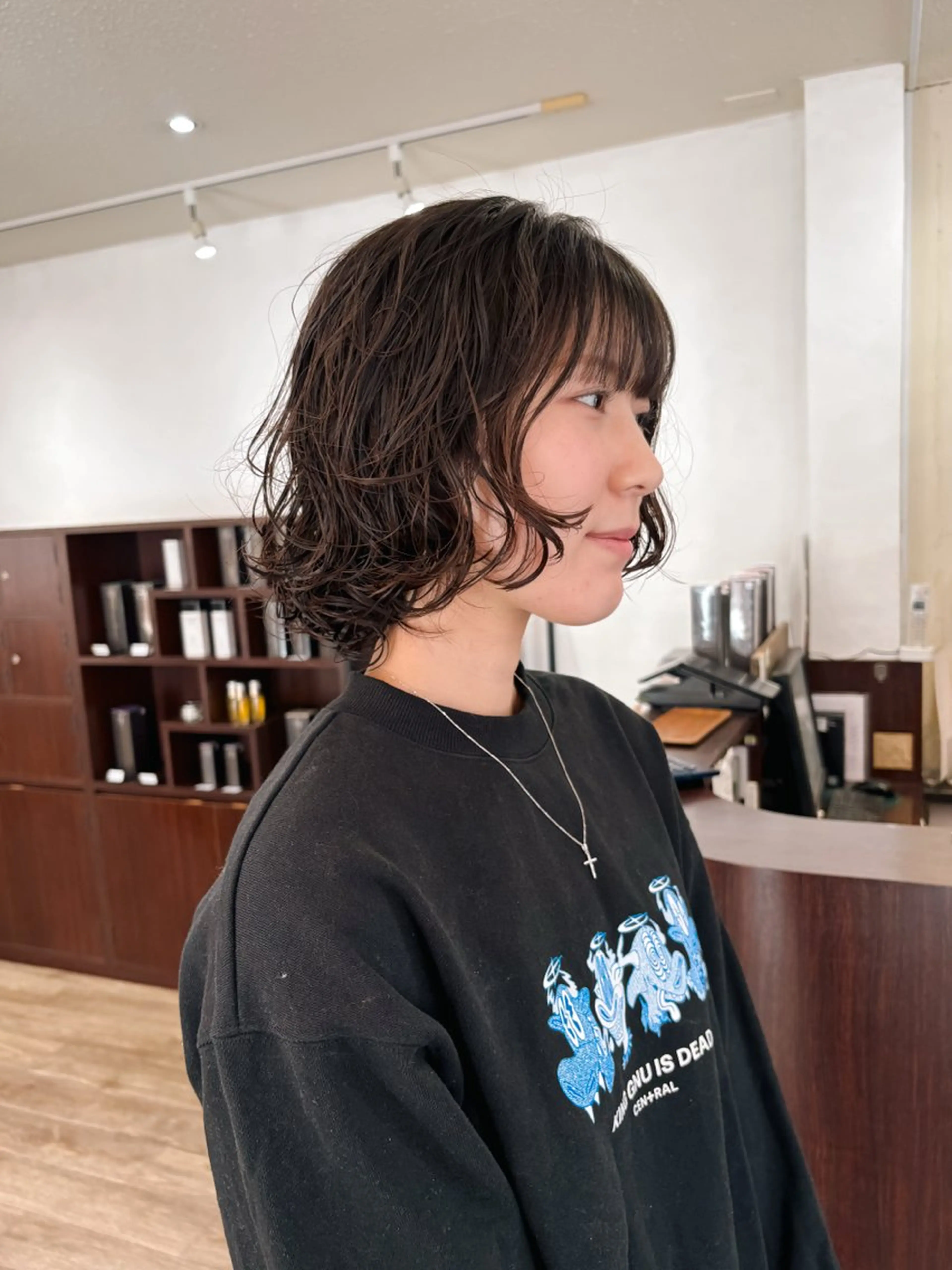 ショート パーマ カット パーマ 宮本 泰周のヘアスタイル