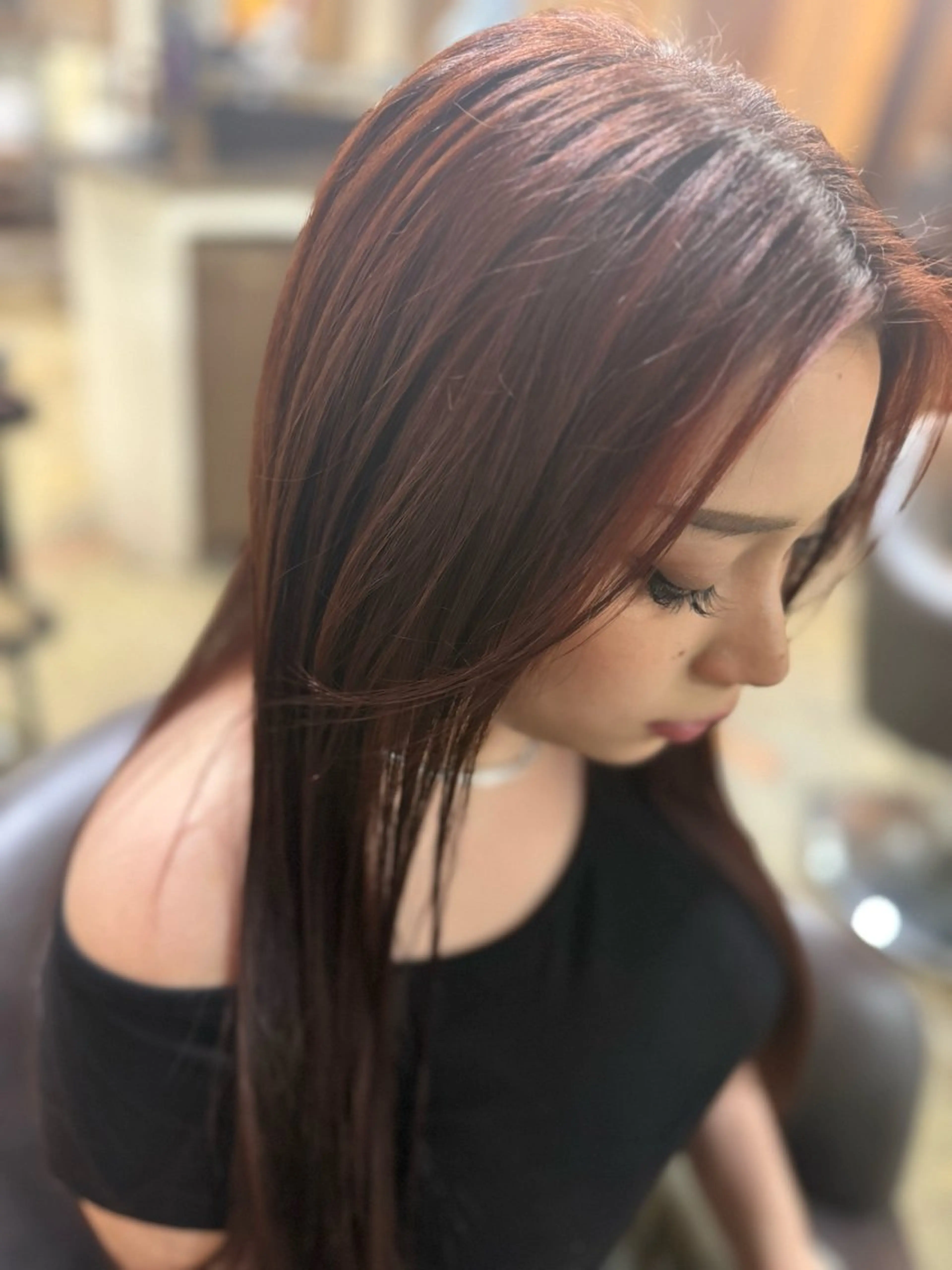 ロング カット ヘアカラー トリートメント ジョリフィーユ高石所属・joliefille 高石店☘️熊澤丈将のヘアスタイル