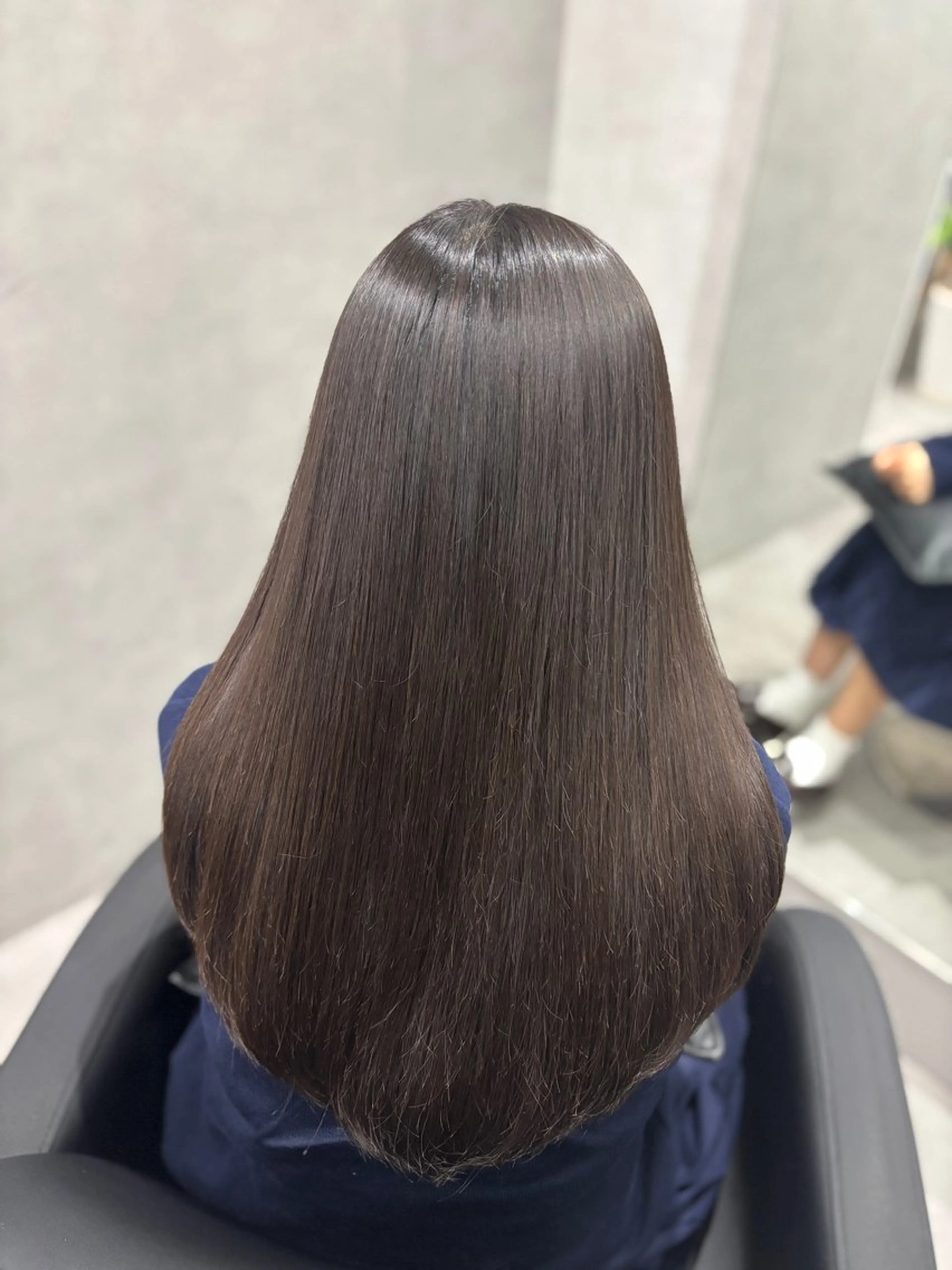 セミロング 縮毛矯正 縮毛矯正 冨江 弘貴のヘアスタイル