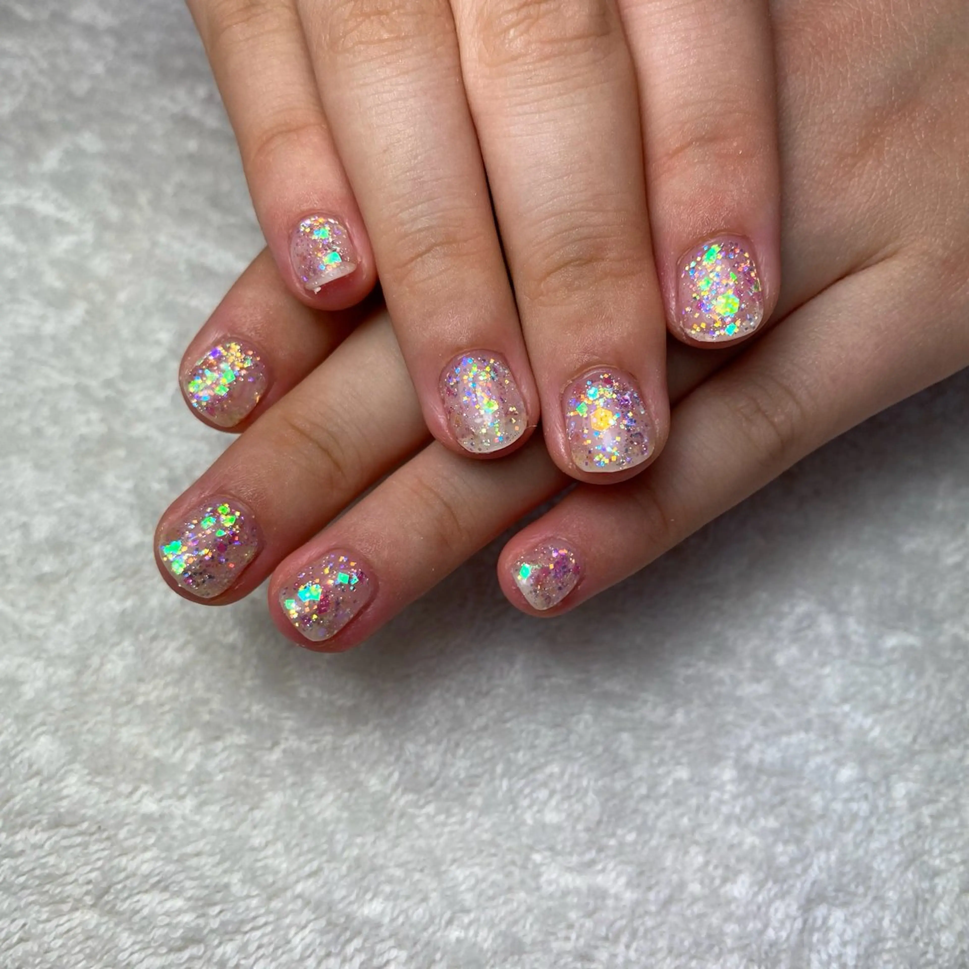 ネイル ラメ(グリッター) ワンカラーネイル ショートネイル ハンドネイル COCO+所属・COCO +のエステ・リラクイメージ