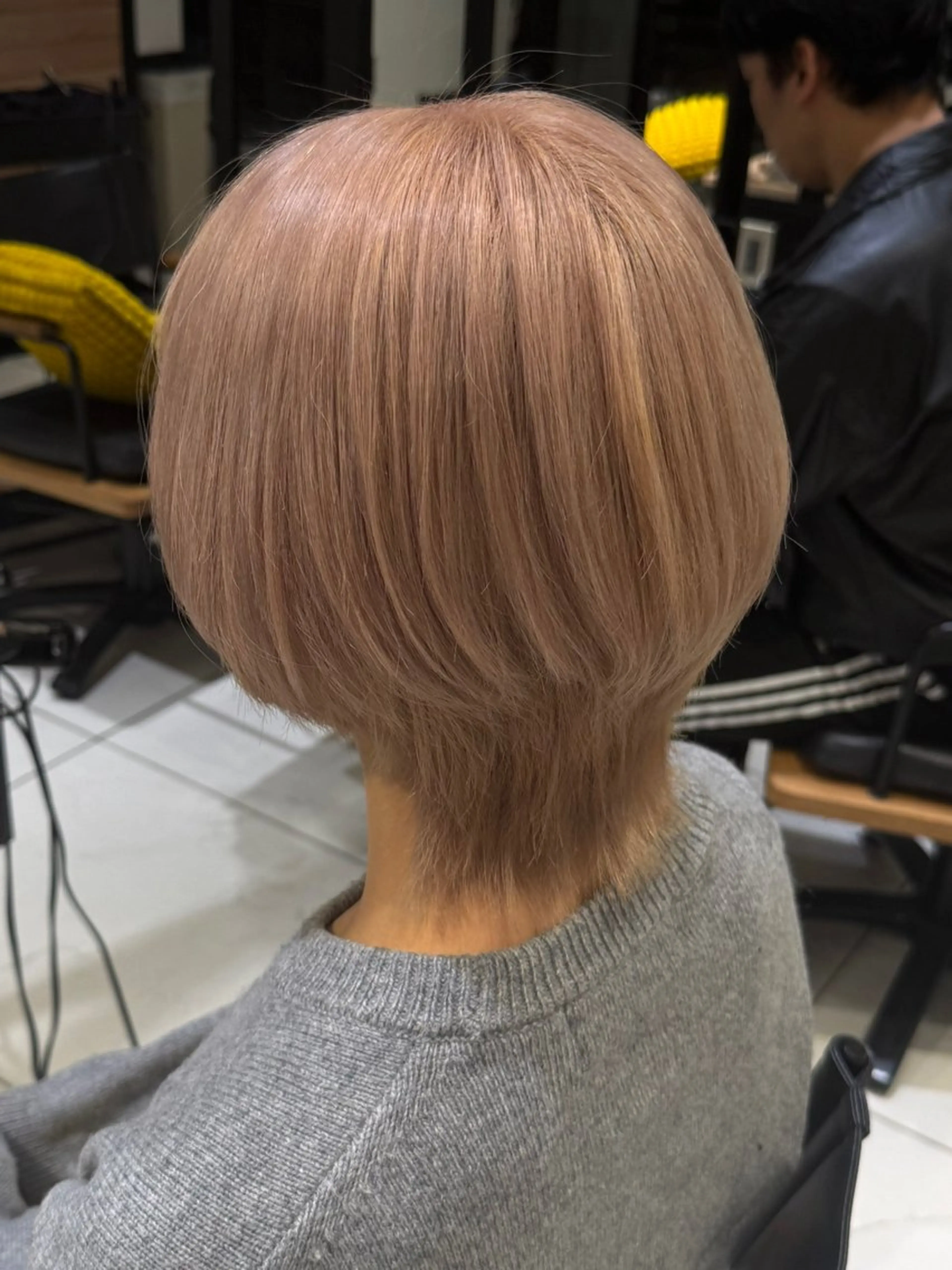 ショート カラー 銀座⚜️【脱白髪染め 美髪矯正】トグチのヘアスタイル