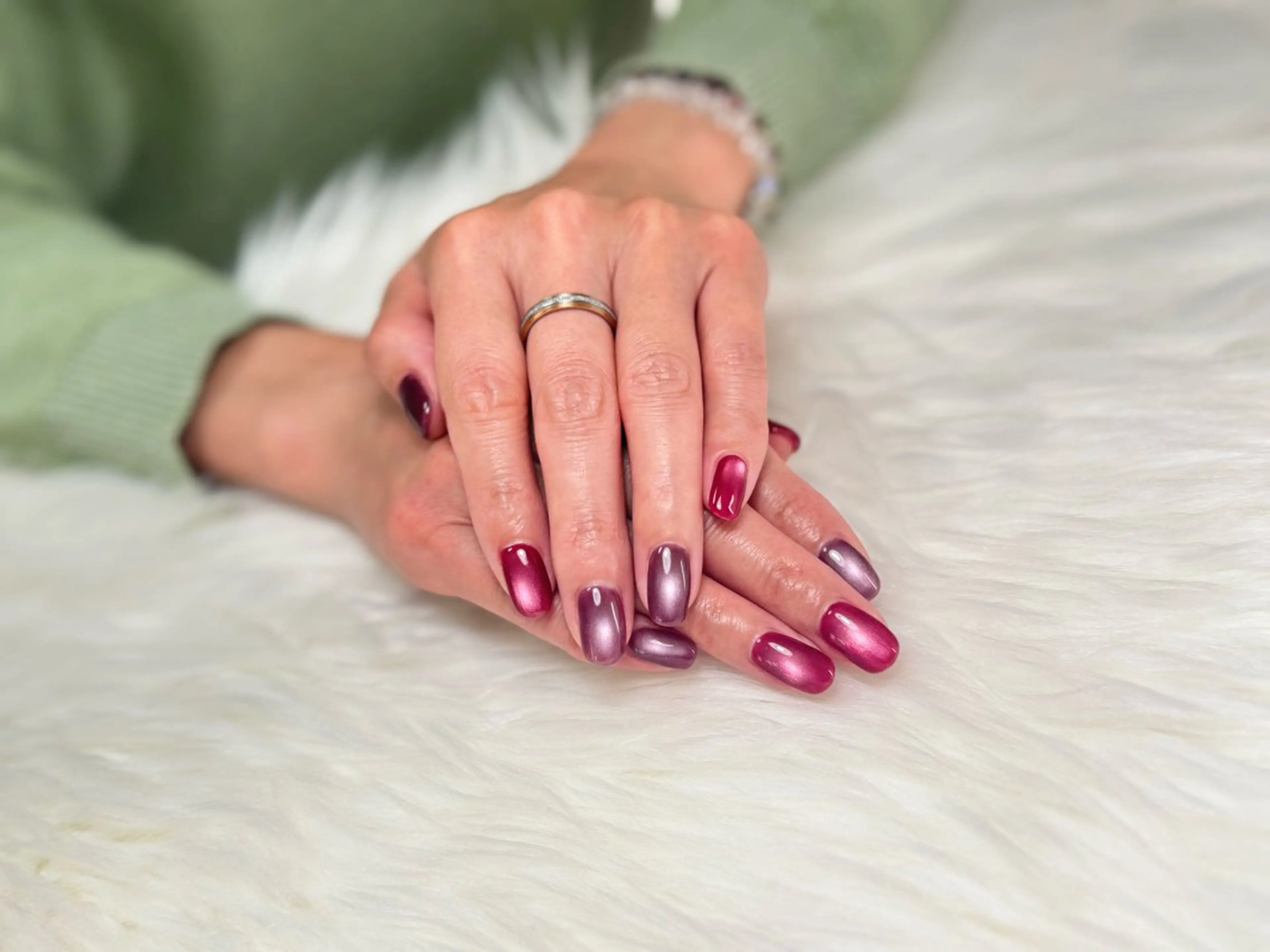 ネイル ボルドー マグネットネイル MILImili nailのネイルデザイン