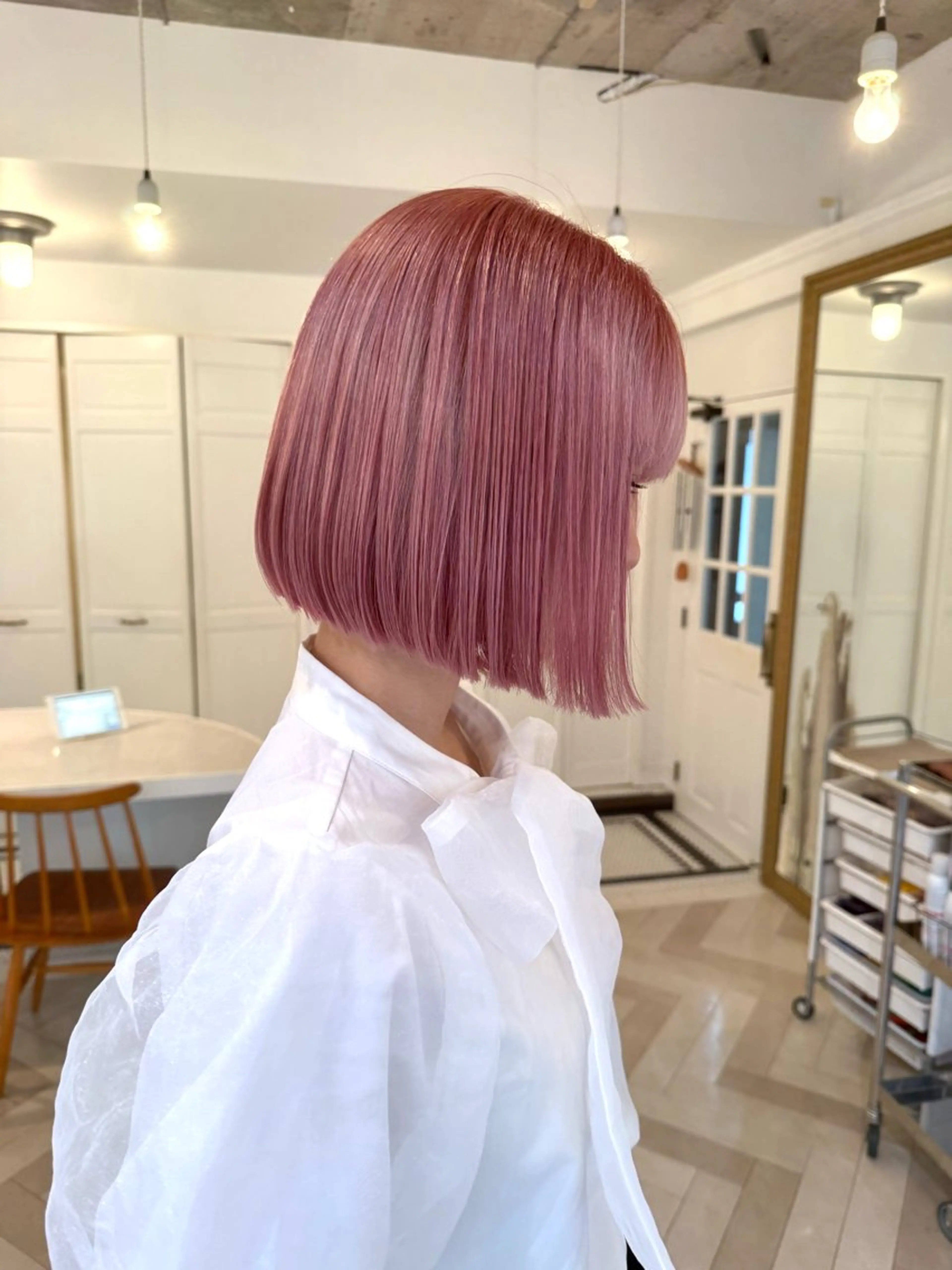 カラー ヘアカラー 升方 楓のヘアスタイル