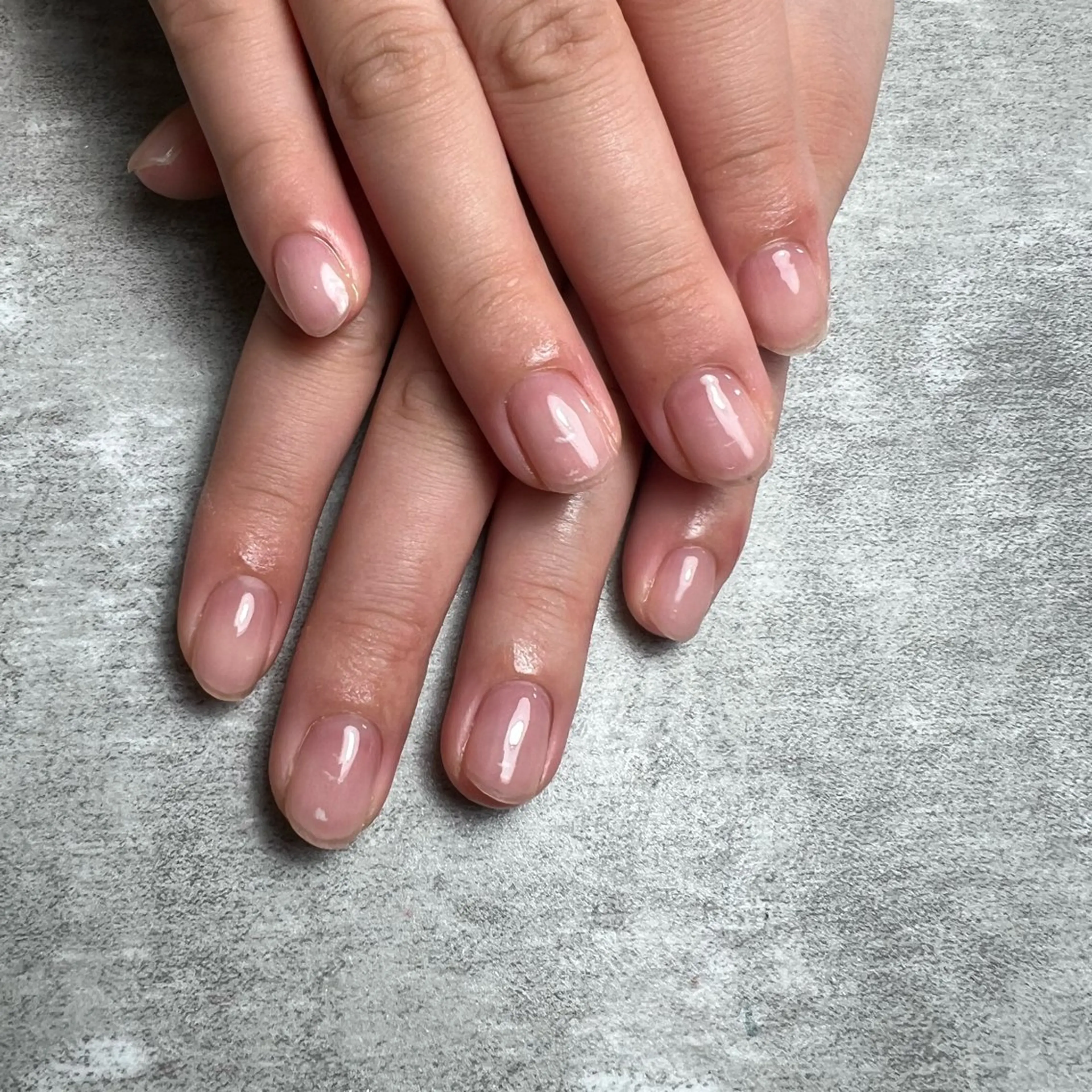 ネイル クリアネイル ジェルネイル ワンカラーネイル 小島 孝子のネイルデザイン