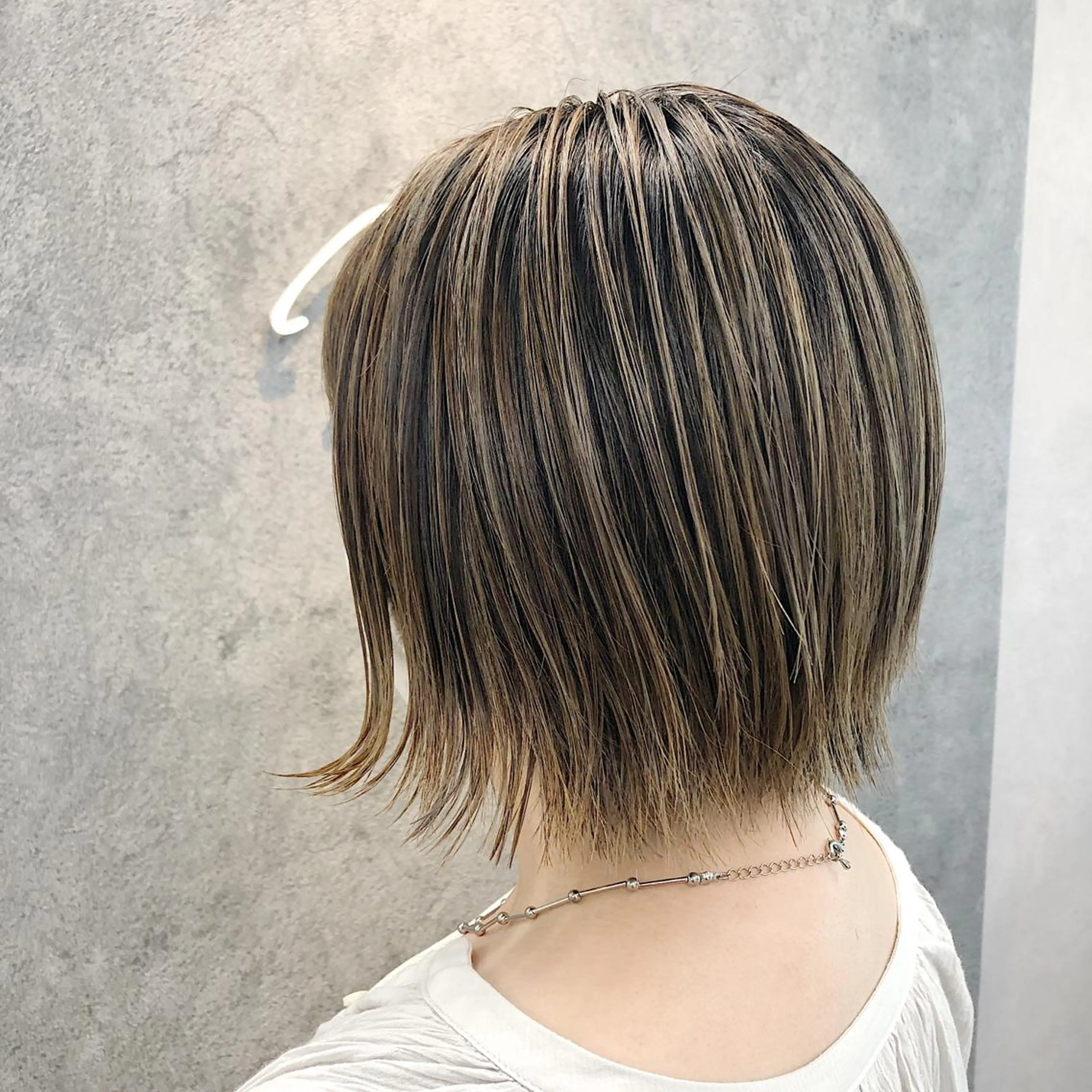 ミディアム レイヤーカット カット ヘアカラー トリートメント 所渉/韓国レイヤー /ウルフカットのヘアスタイル