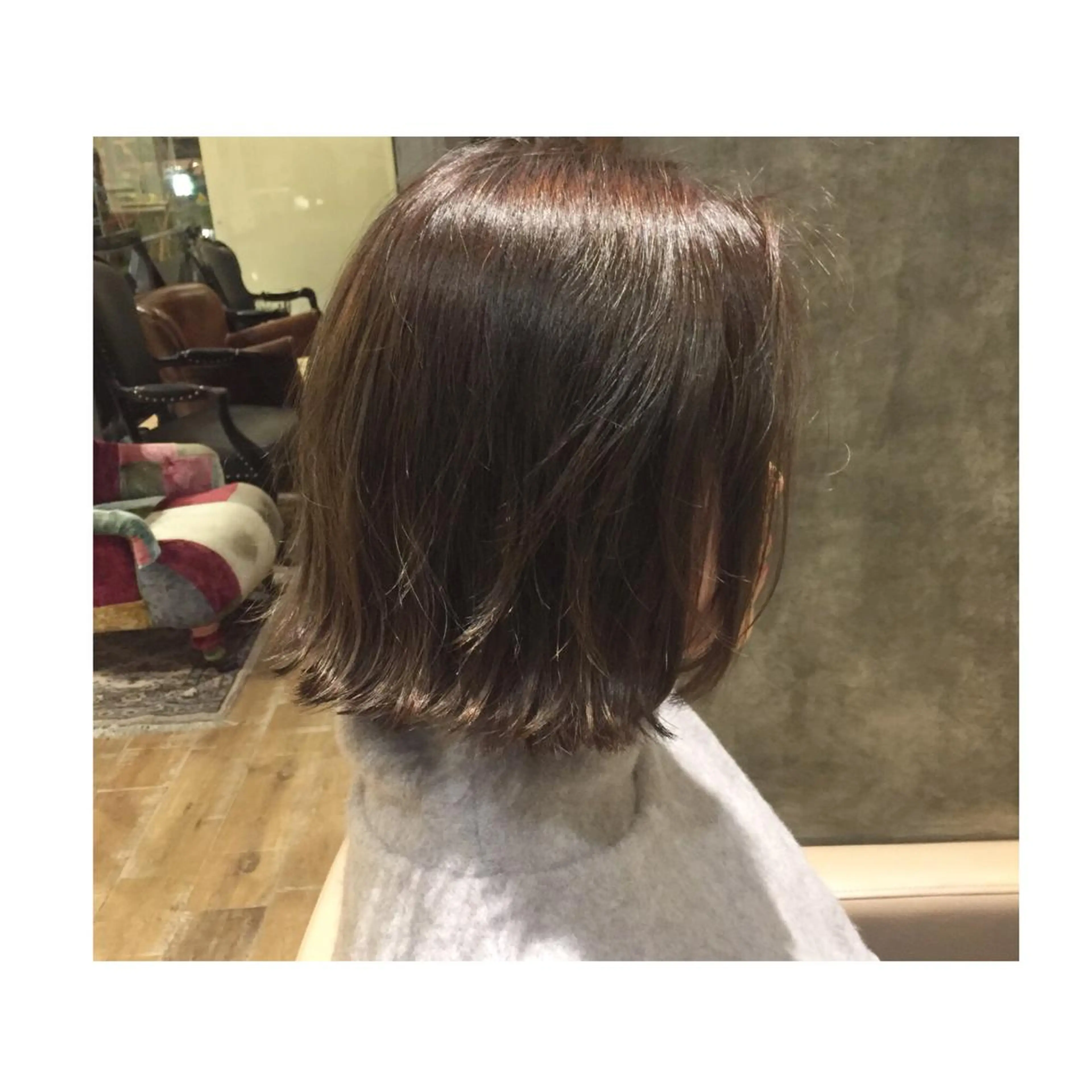 ミディアム アッシュ 外国人風カラー 近藤 麻紀のヘアスタイル