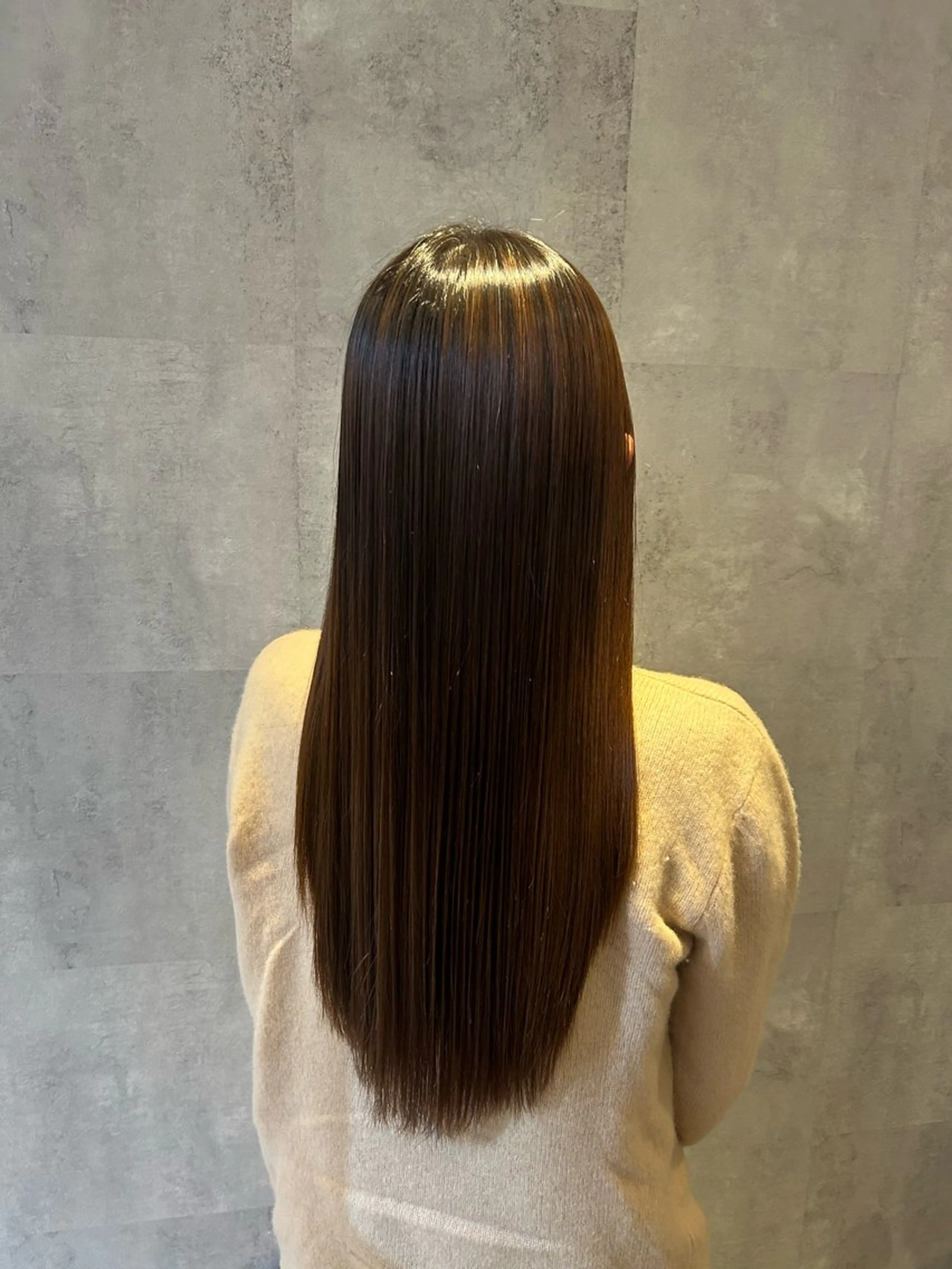 ロング 縮毛矯正 渡邉 風月のヘアスタイル