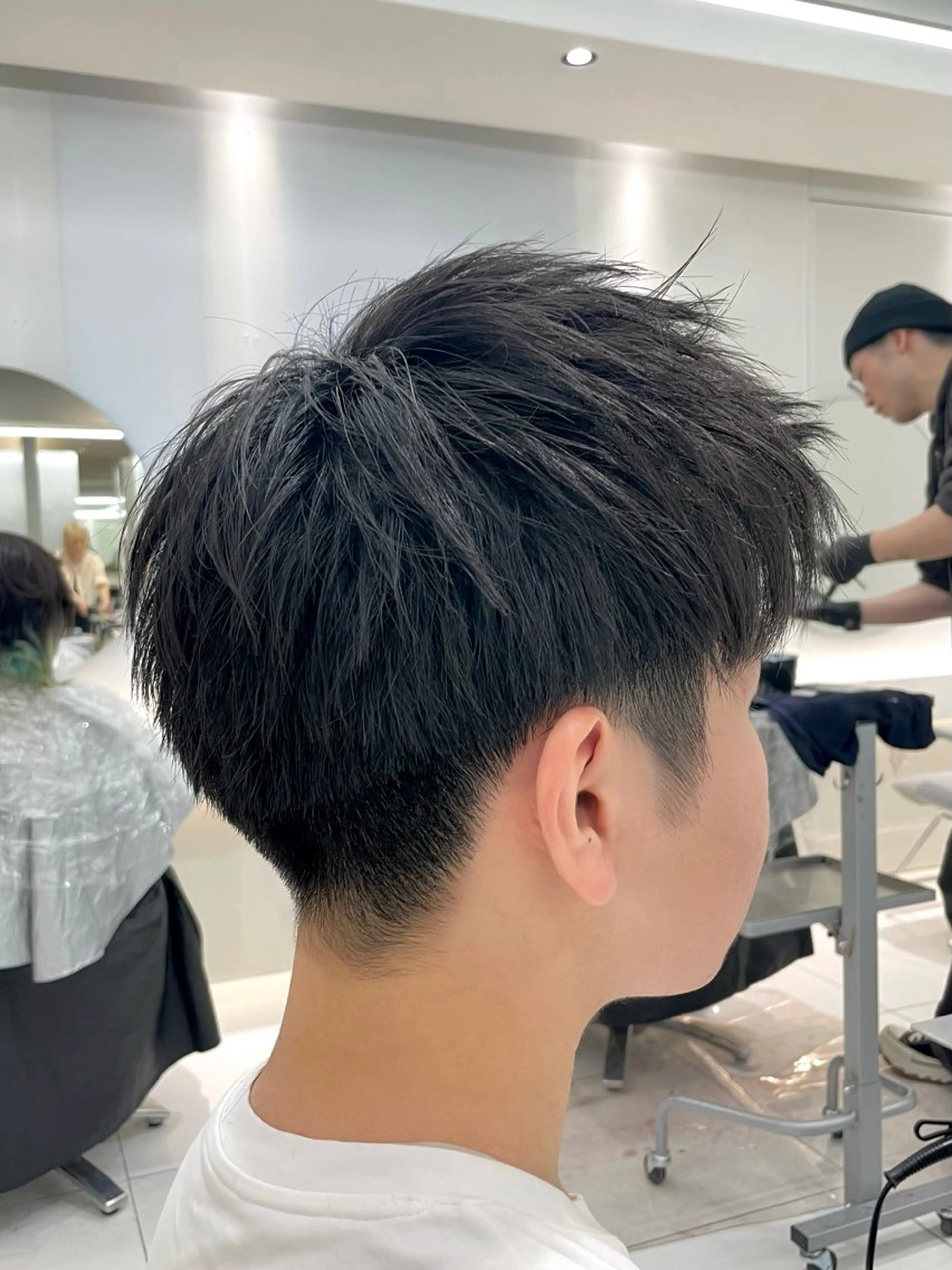 メンズ アップバング センターパート フェードカット マッシュ メンズパーマ カット ヘアセット メンズスタイル 🇰🇷パーマのヘアスタイル