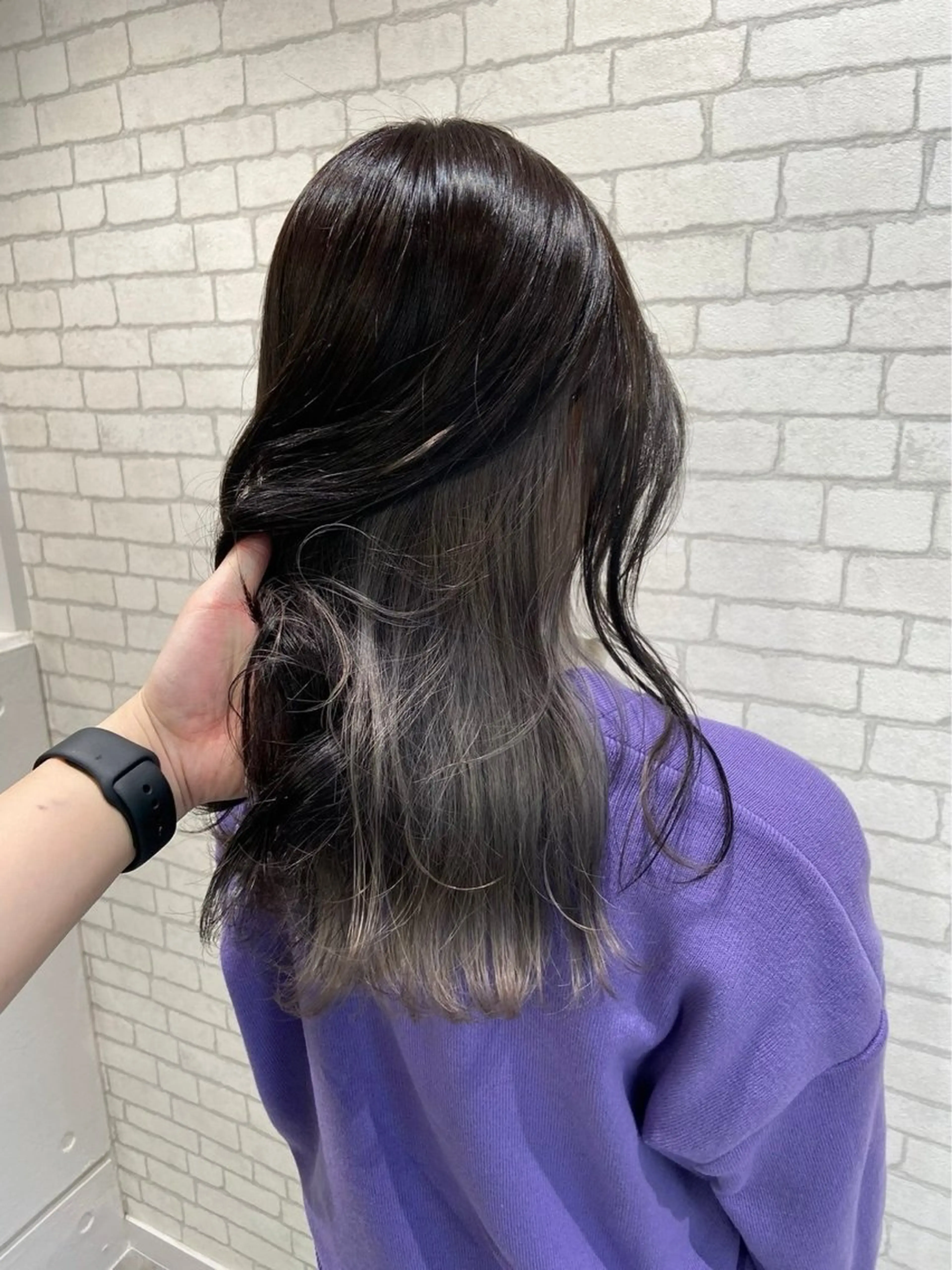 ロング カット ヘアカラー ボブ/レイヤー/ ダブルカラー/みのりのヘアスタイル