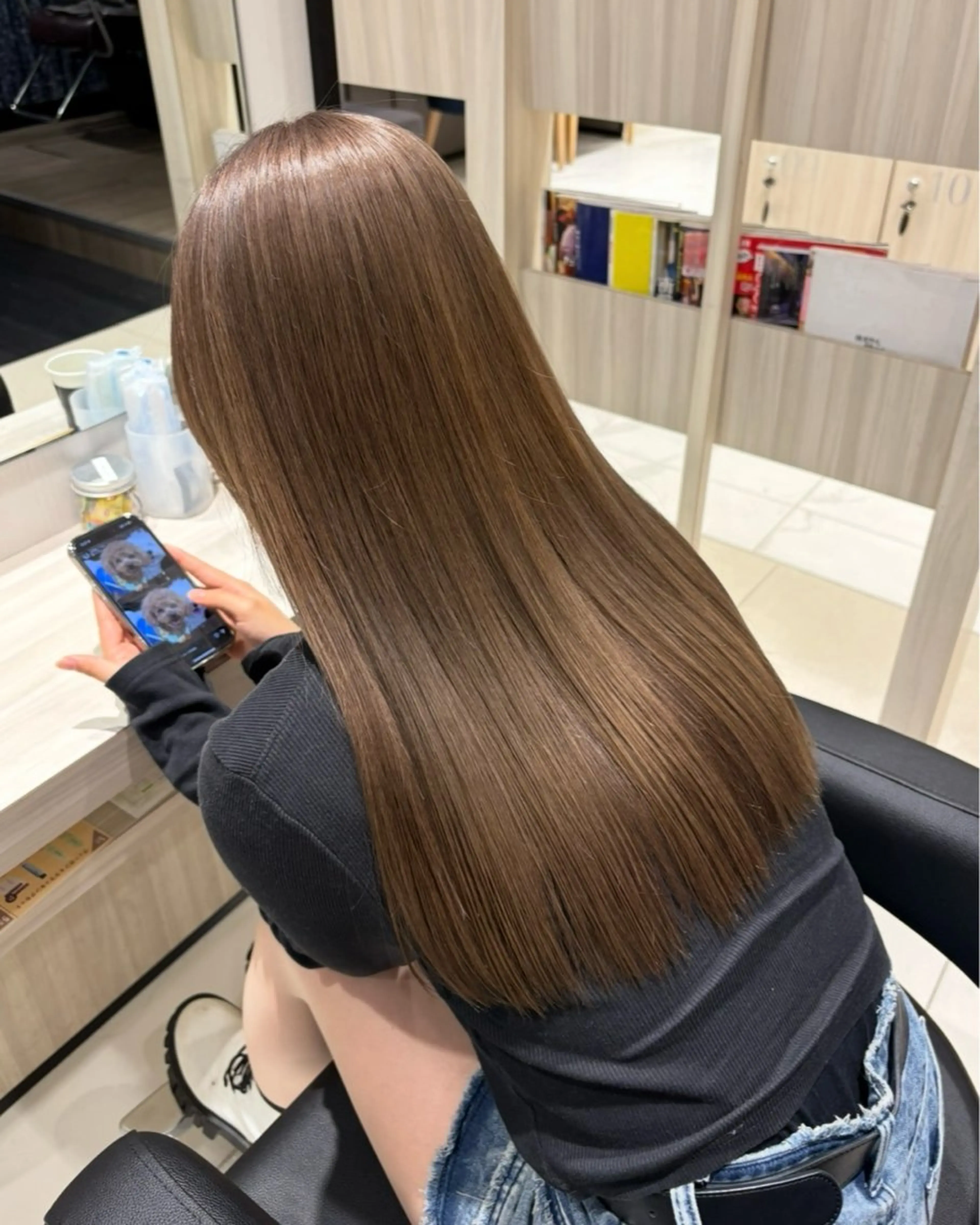 ロング カラー 🫧うる艶ハイトーン 🫧💘サヤ💘のヘアスタイル