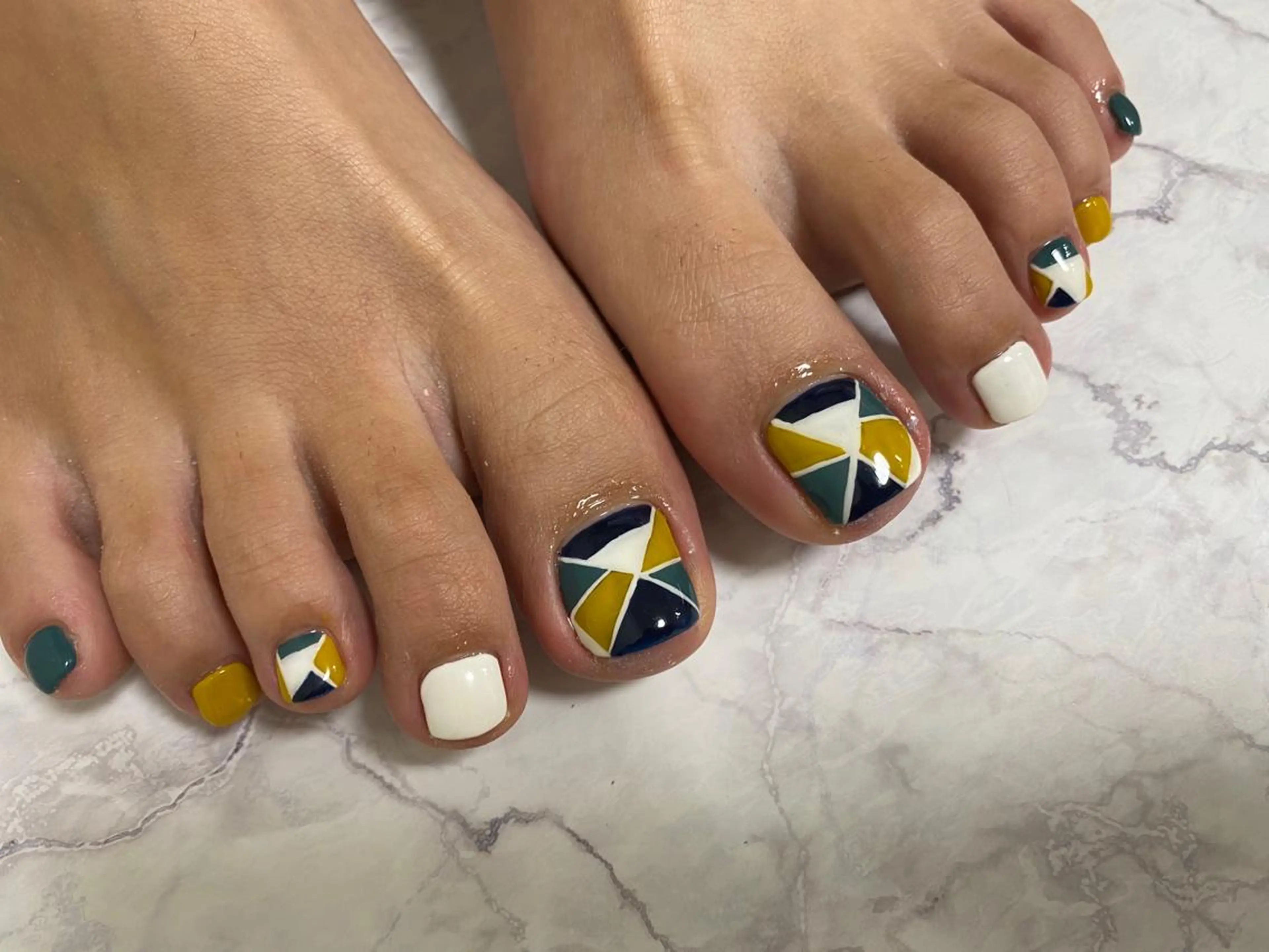 ネイル フットネイル Mana‪ ‪·͜· ❤︎‬のネイルデザイン