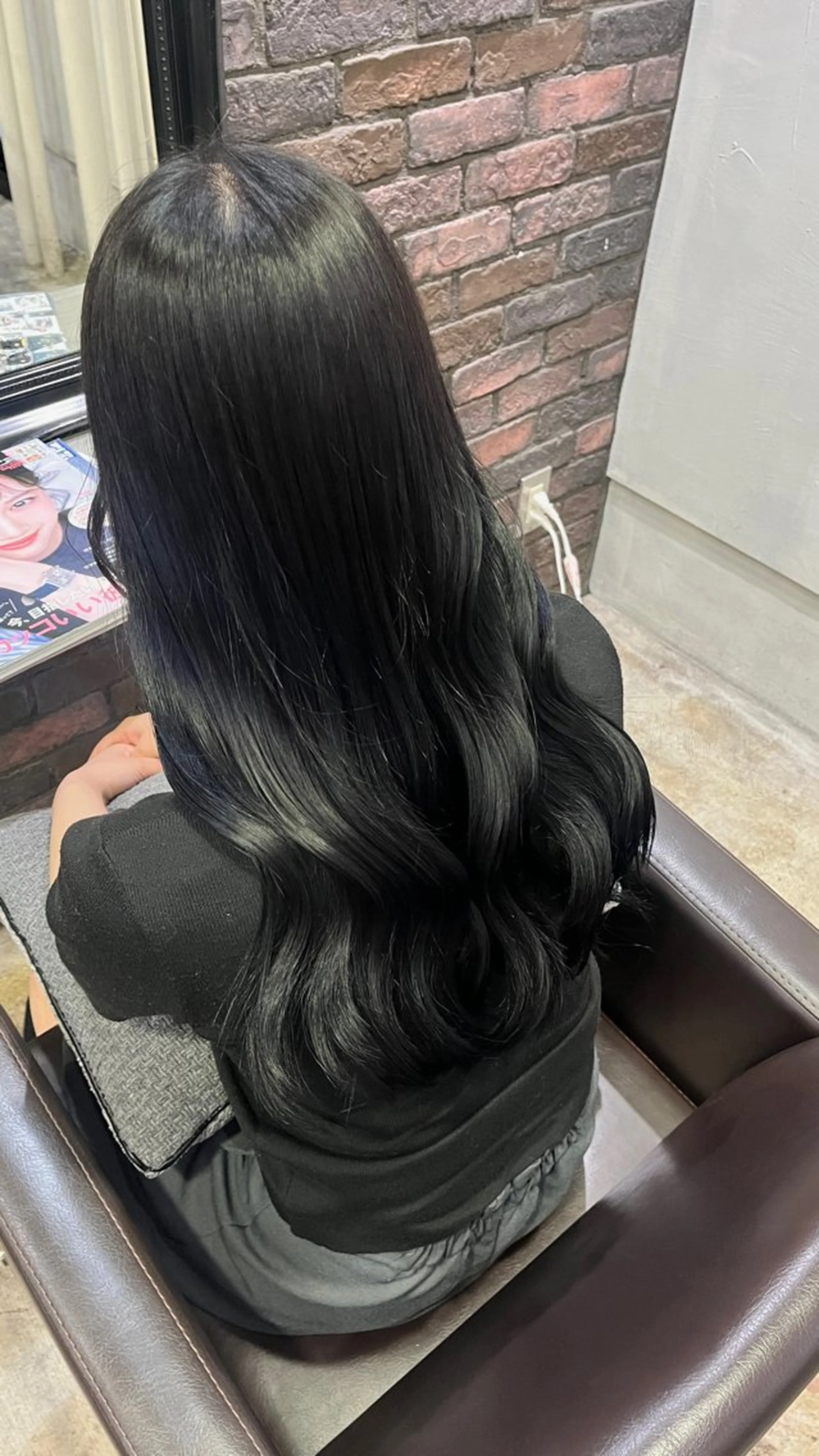 カラー 黒髪 透明感カラー ヘアカラー トリートメント Glimpseあやね 🎀大濠のヘアスタイル