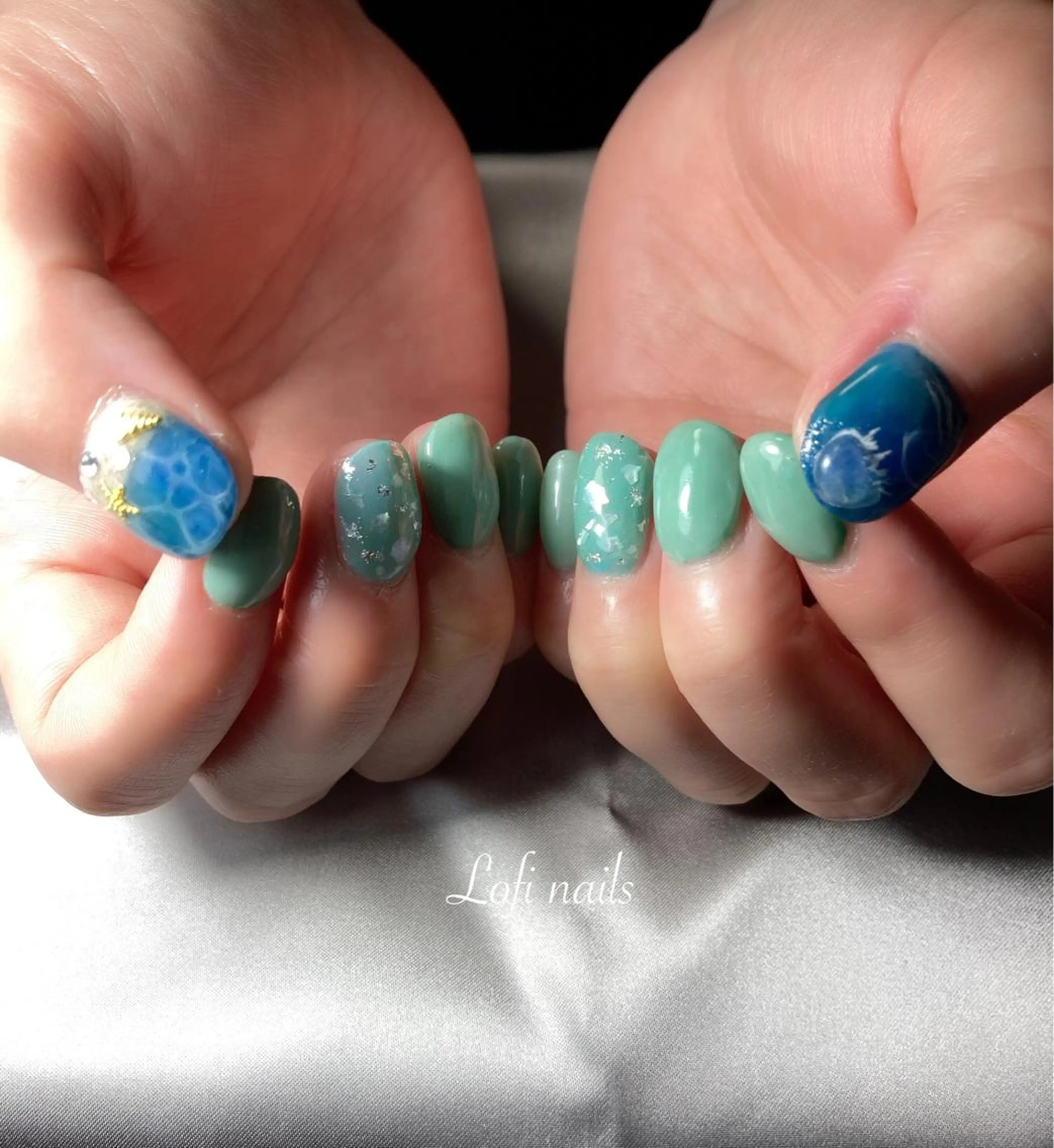 ネイル ぷっくりネイル Lofi nails ゆきこのネイルデザイン