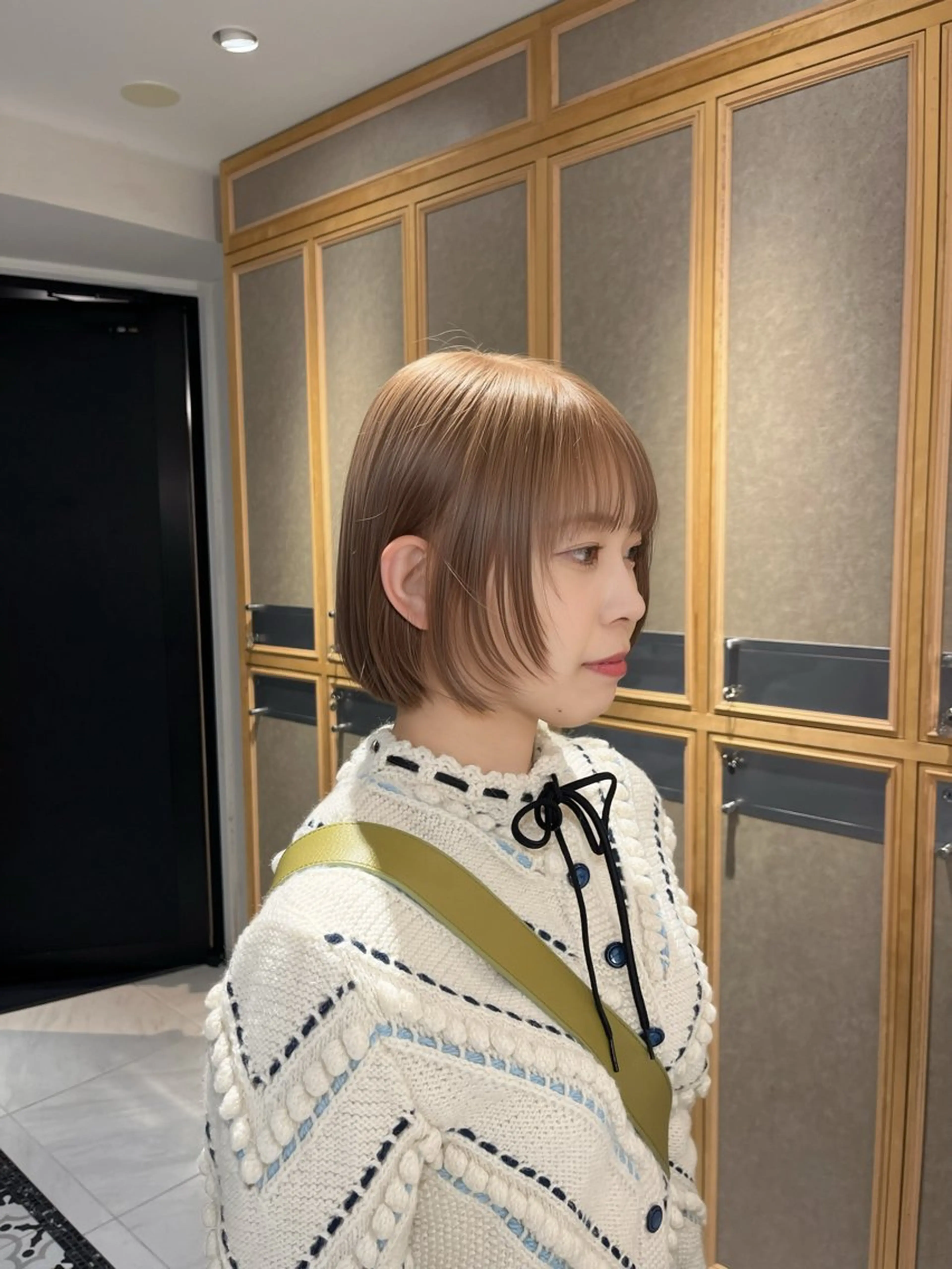 ショート カラー ヘアカラー トリートメント ナミ🩶暗髪/暖色 ❤️/透明感/縮毛のヘアスタイル