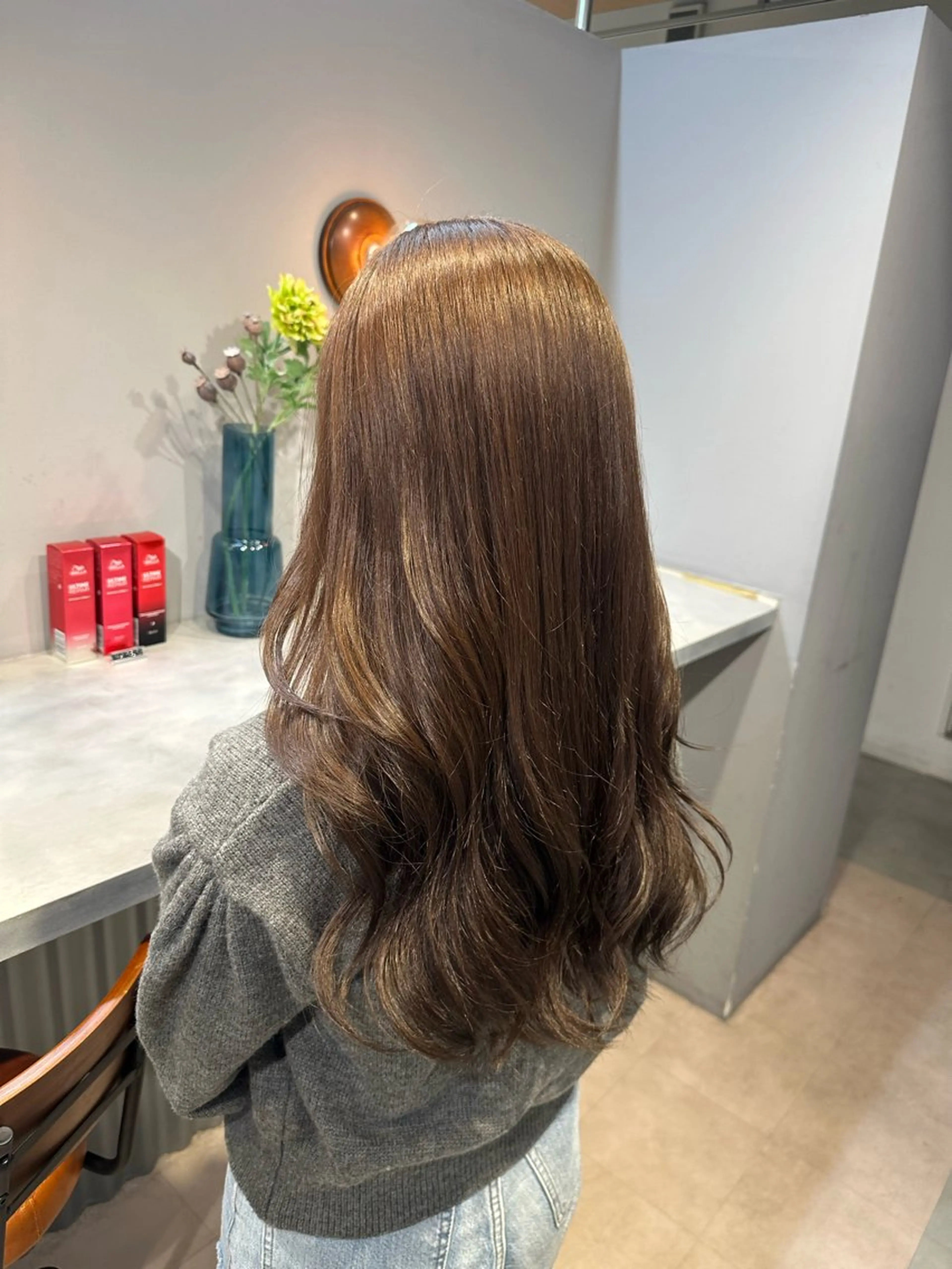 ロング カラー ヘアカラー トリートメント 💖ハイライト/ハイ トーン💖MIKIのヘアスタイル