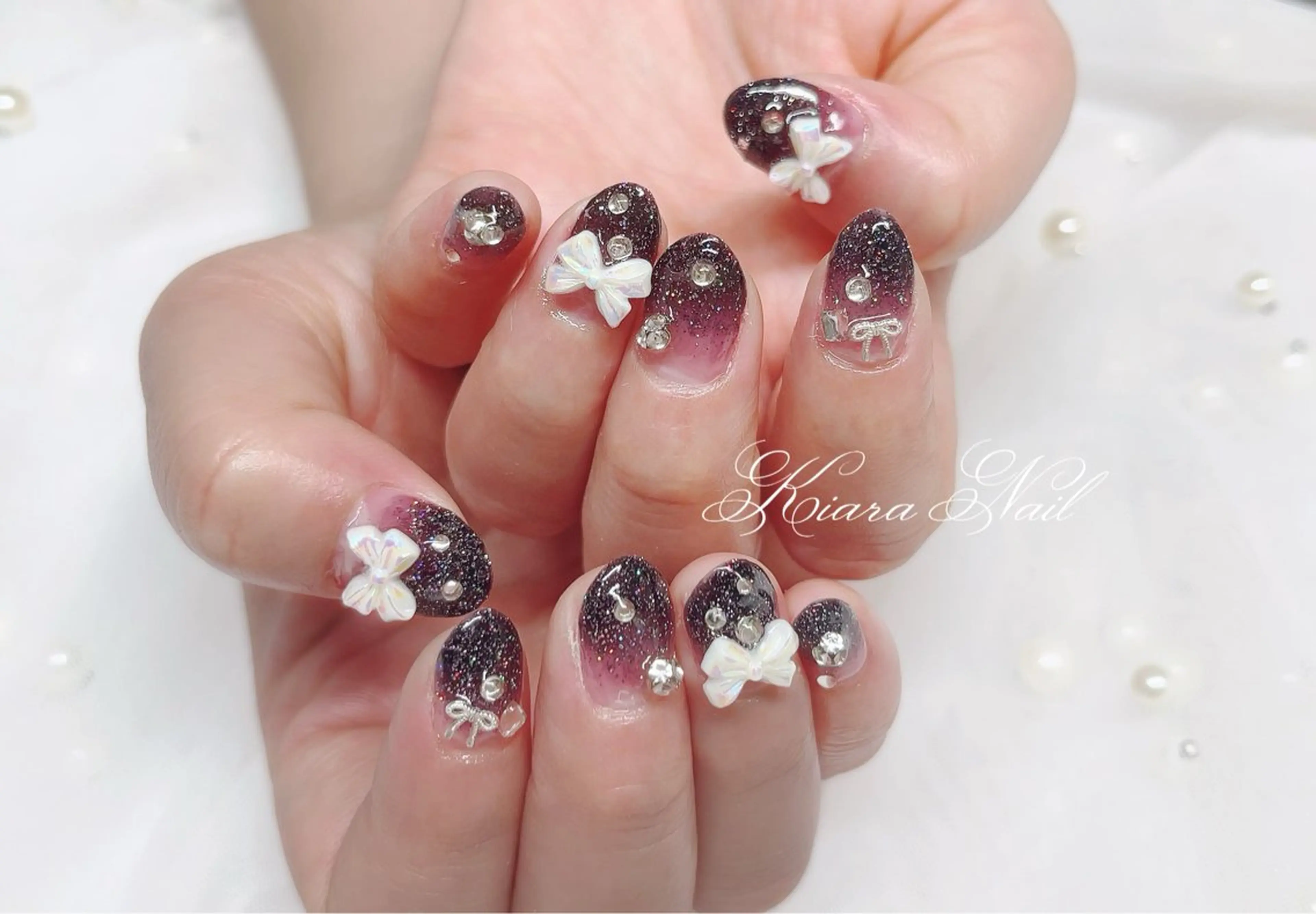 ネイル フラッシュネイル グラデーション 🍭Kiara Nail🍭のネイルデザイン