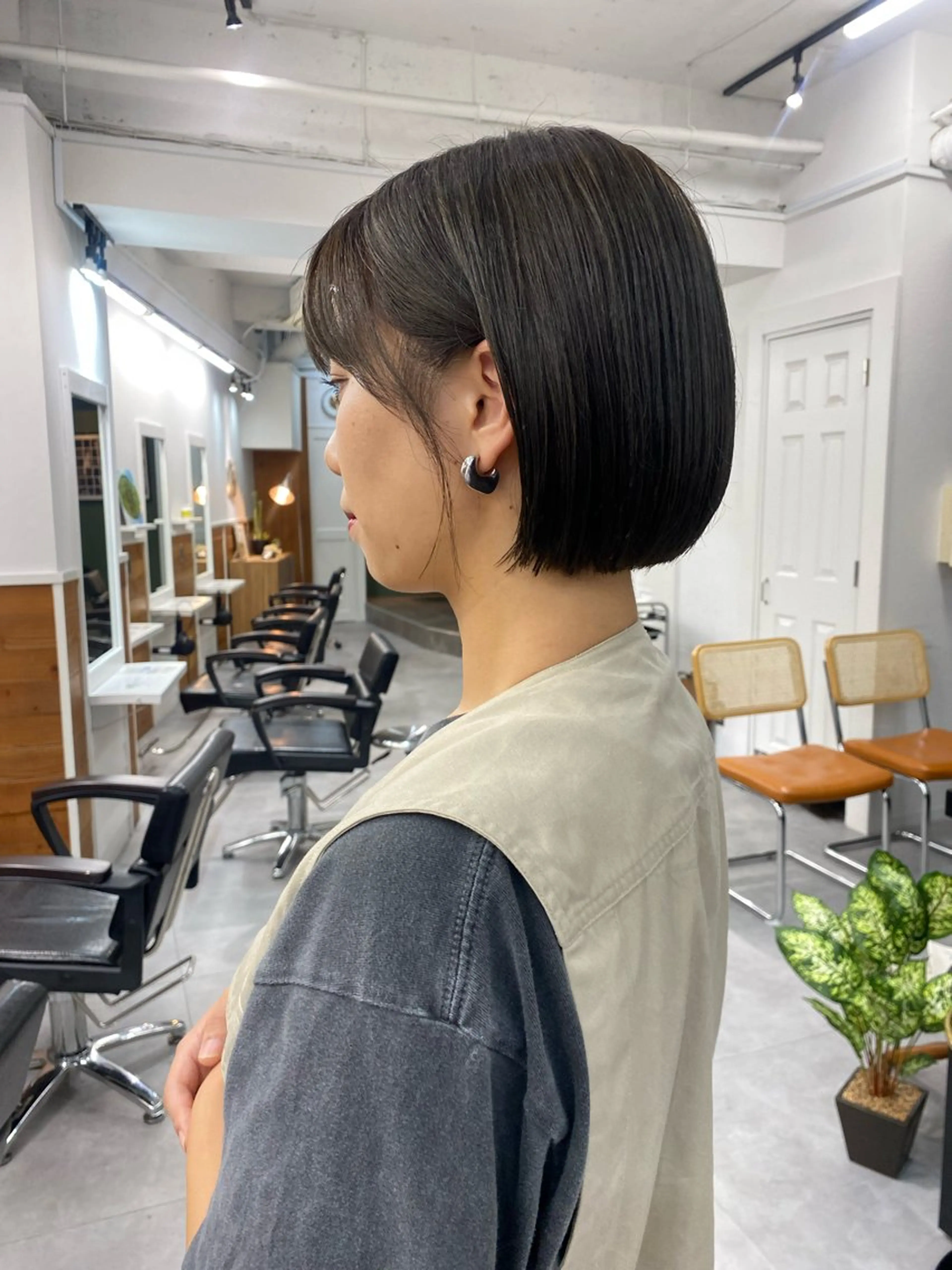 ショート カラー レイヤーボブ/ 艶カラー/サナ🌼のヘアスタイル