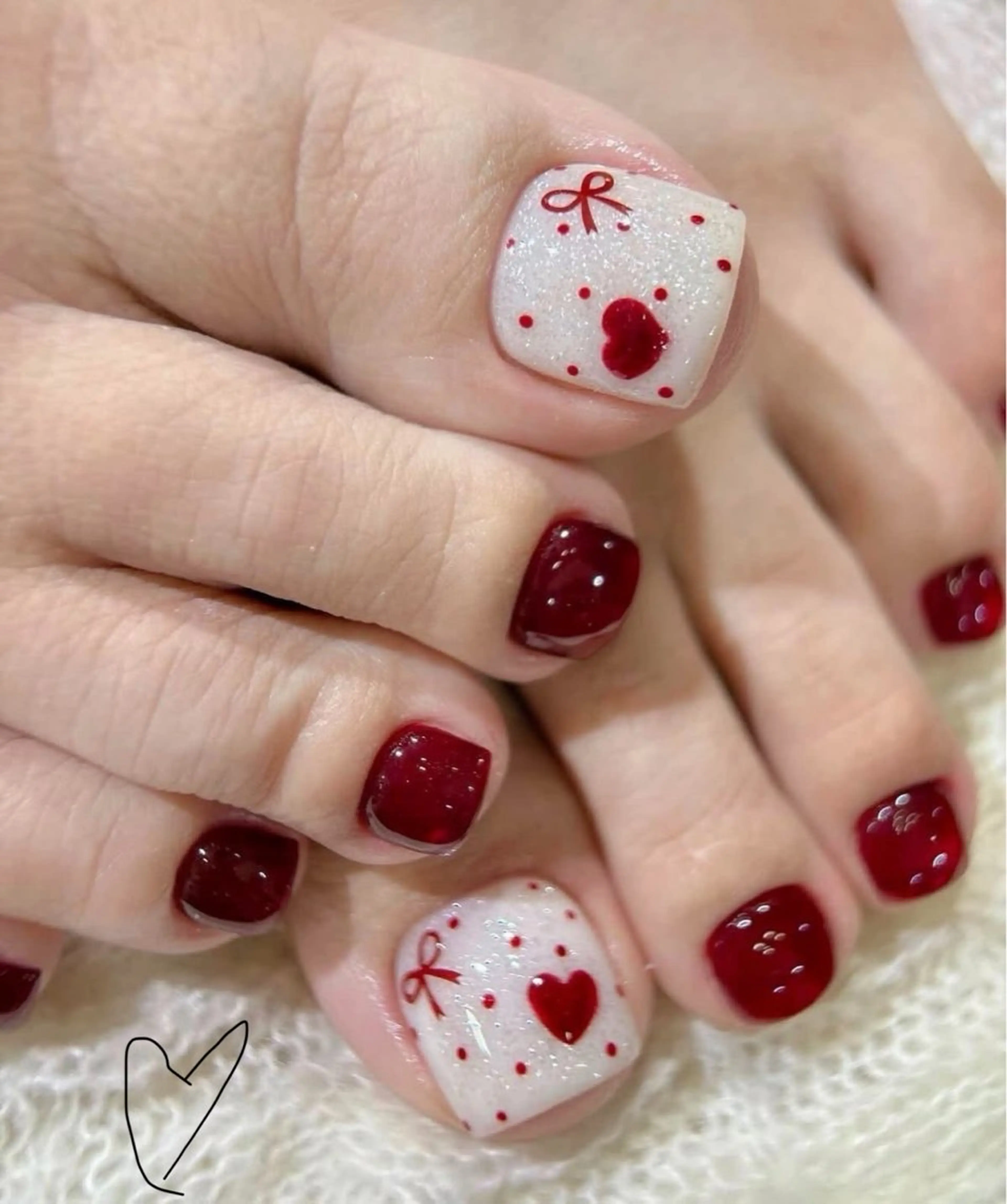 フット持ち込みデザイン2本🦶の写真