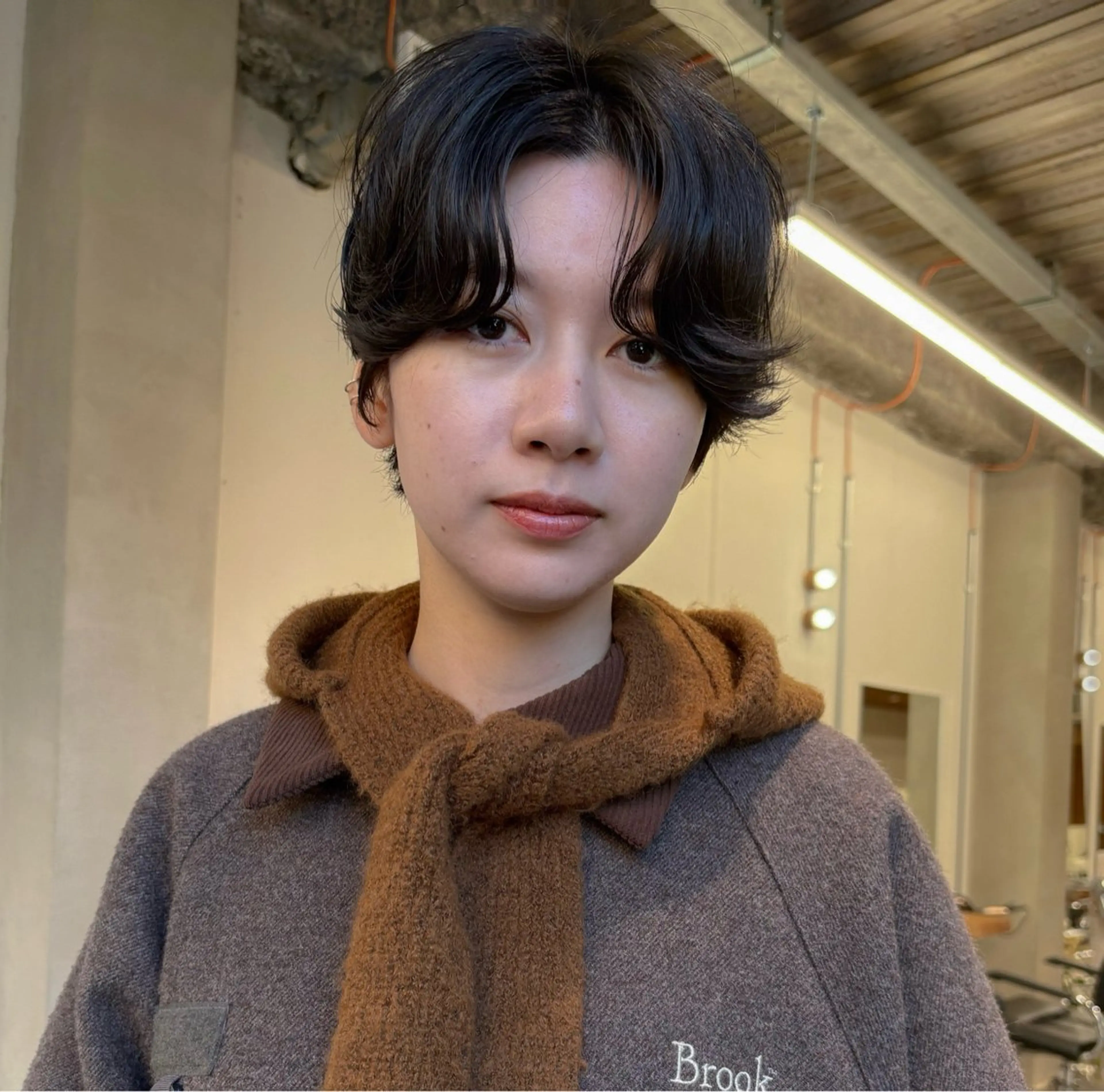 ショート パーマ カット パーマ 青木 若菜のヘアスタイル