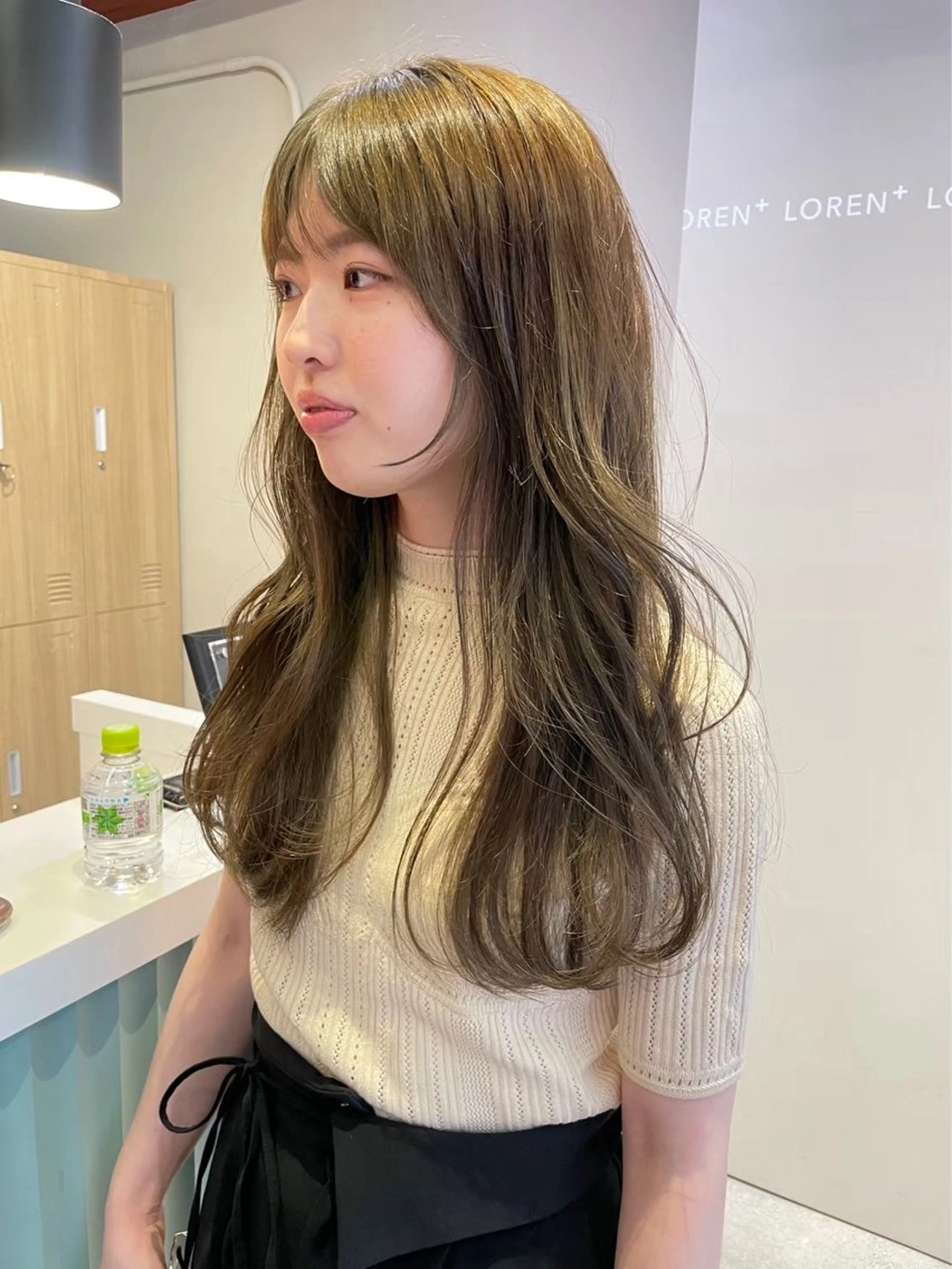 ロング カラー オリーブカラー LOREN AO所属・名古屋透明感カラー /LOREN RIOのヘアスタイル