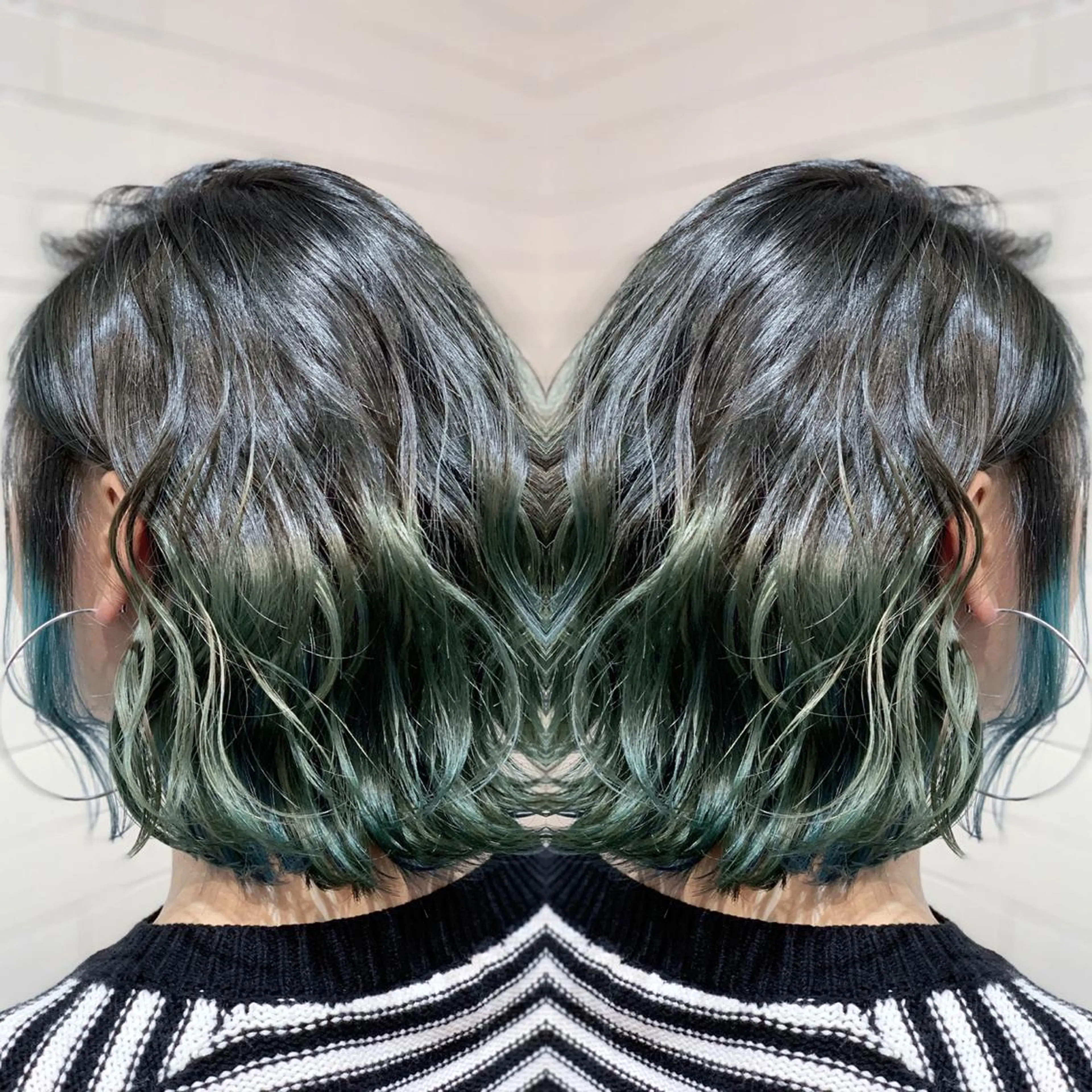 ショート カラー ヘアアレンジ 髪質改善×ハイトーン 中田啄也のヘアスタイル