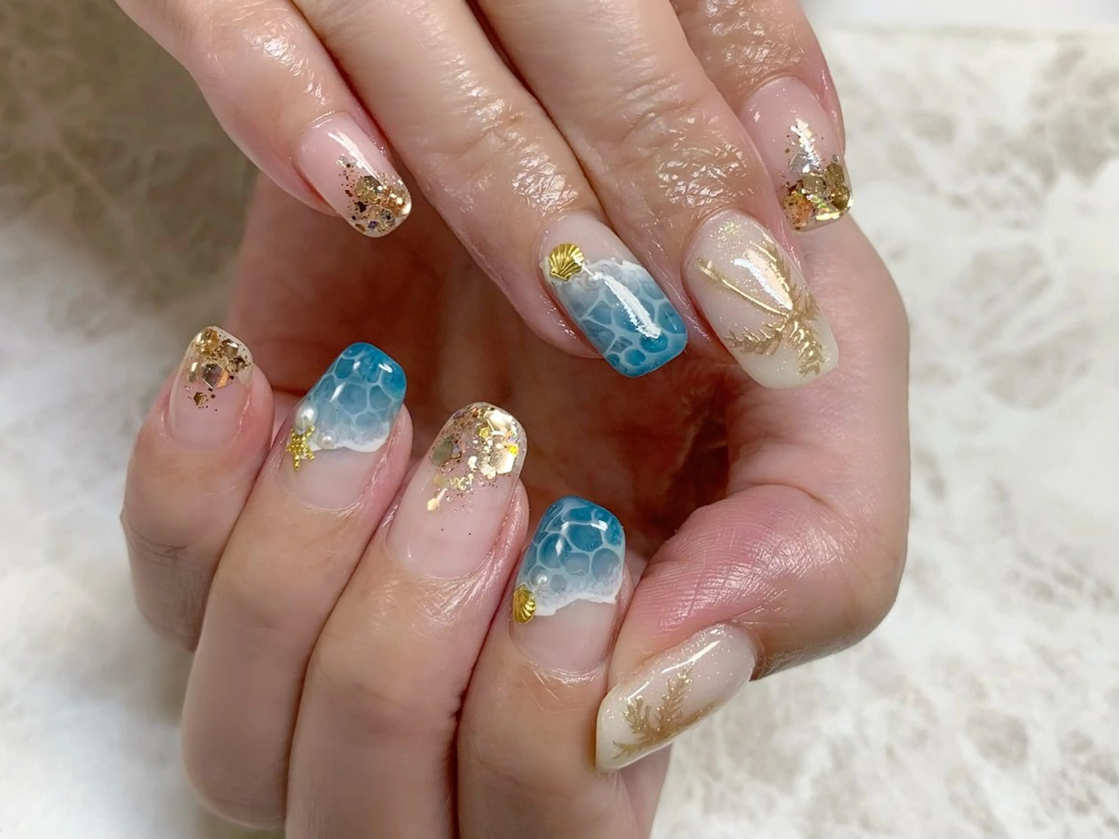 ネイル 夏ネイル ハンドネイル Viva Joie所属・Viva Joieのネイルデザイン