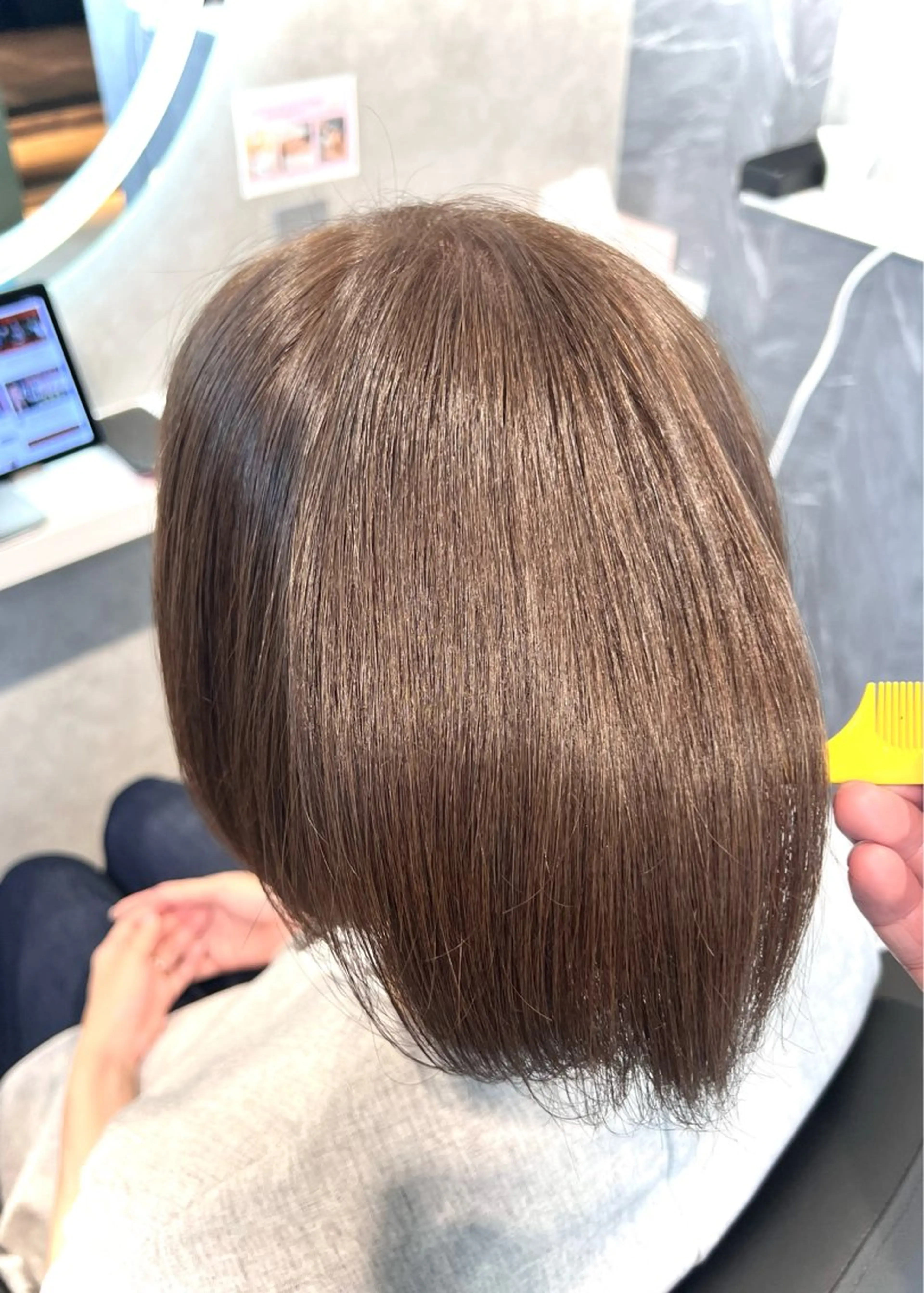 ショート カラー 髪質改善 縮毛矯正 酸性ストレート カット ヘアカラー トリートメント 髪質改善SALON MIST＋所属・阪神尼崎駅徒歩2分 半個室サロン　小田稔のヘアスタイル