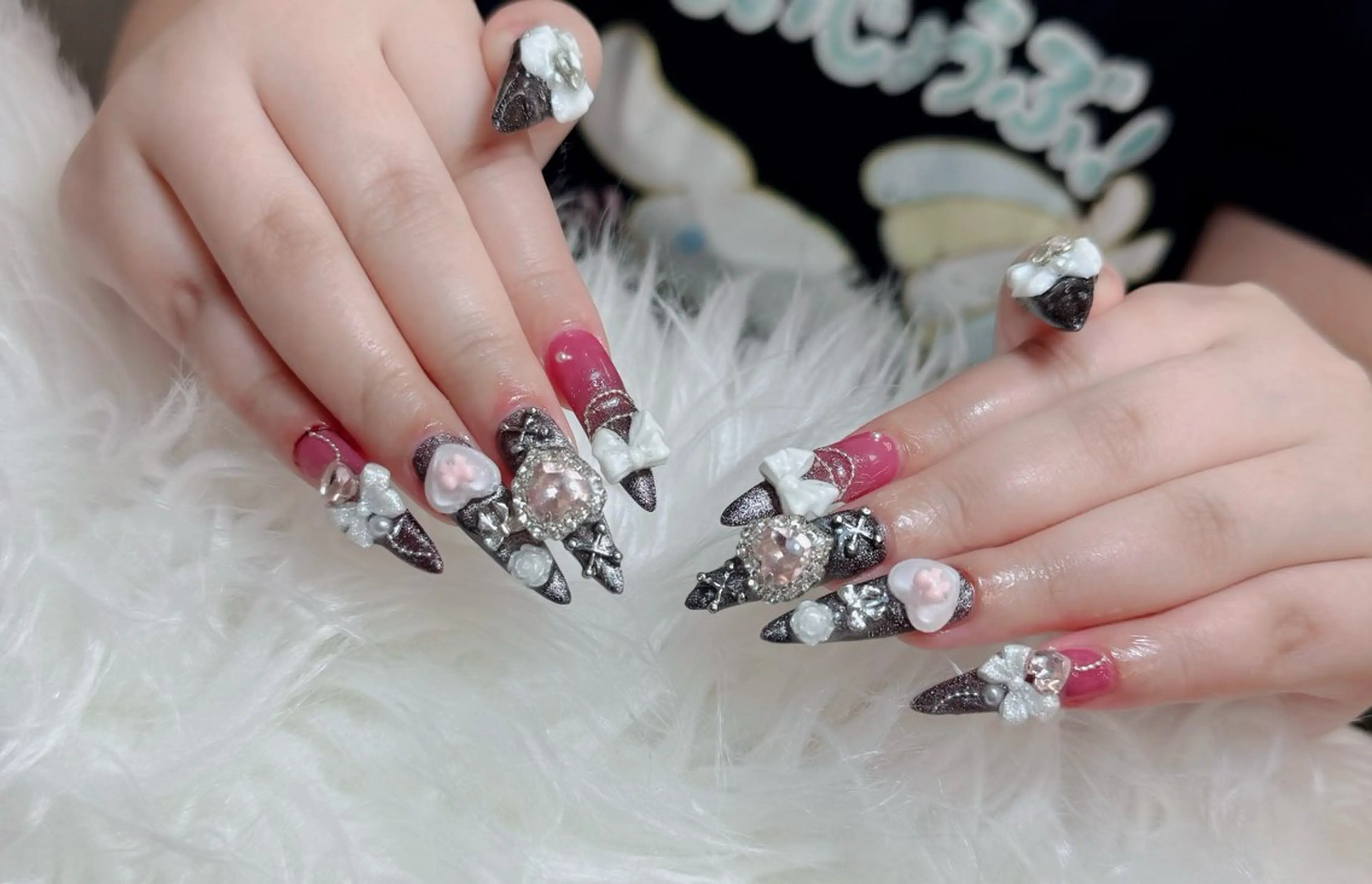 ネイル アートネイル フレンチネイル ジェルネイル 韓国ネイル マグネットネイル ハンドネイル Lenie Nail Okuboのネイルデザイン