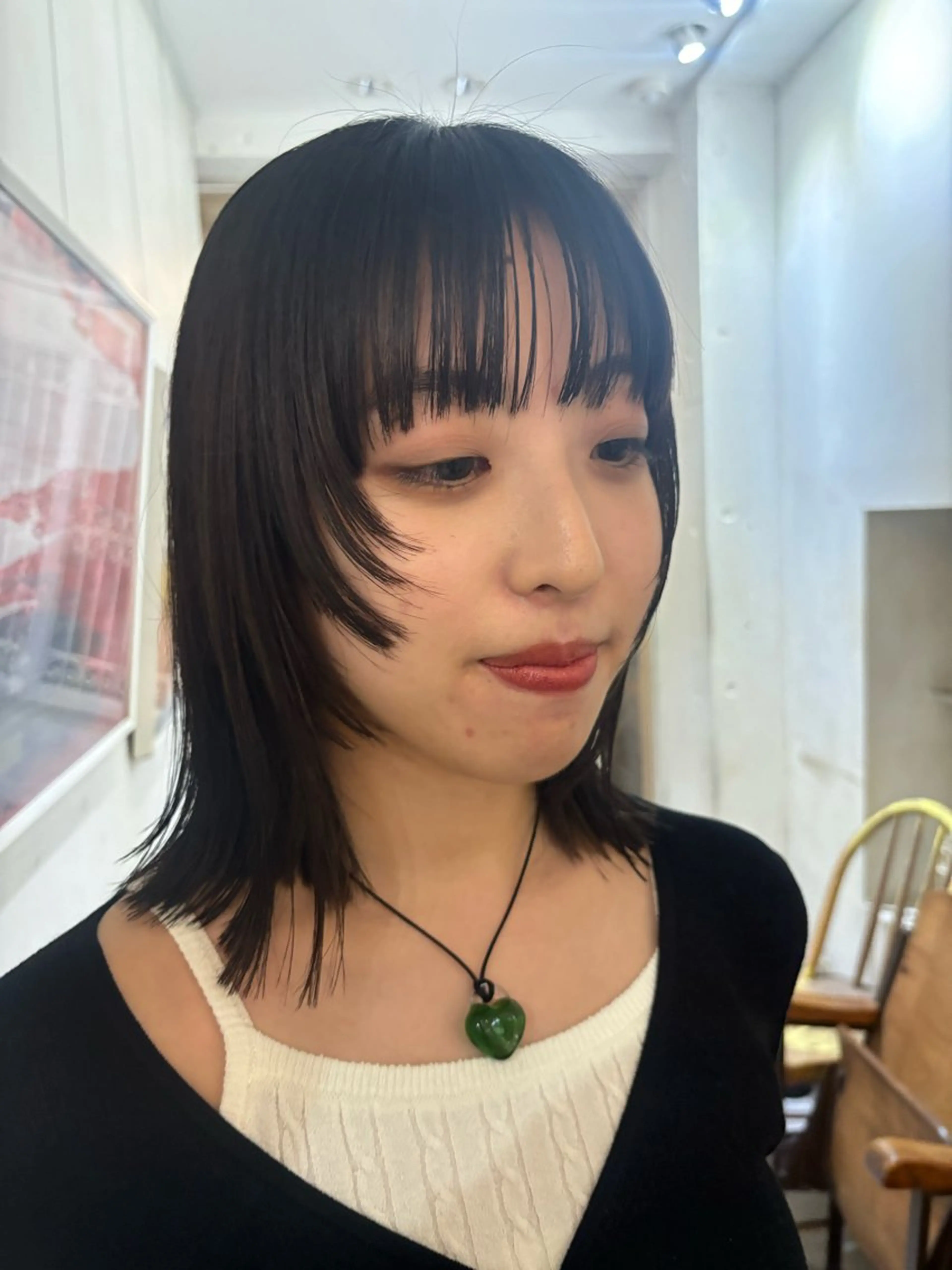 ミディアム カラー 顔まわりレイヤー レイヤーカット MINX【青山店】所属・asuka/似合わせ /レイヤー/暖色のヘアスタイル