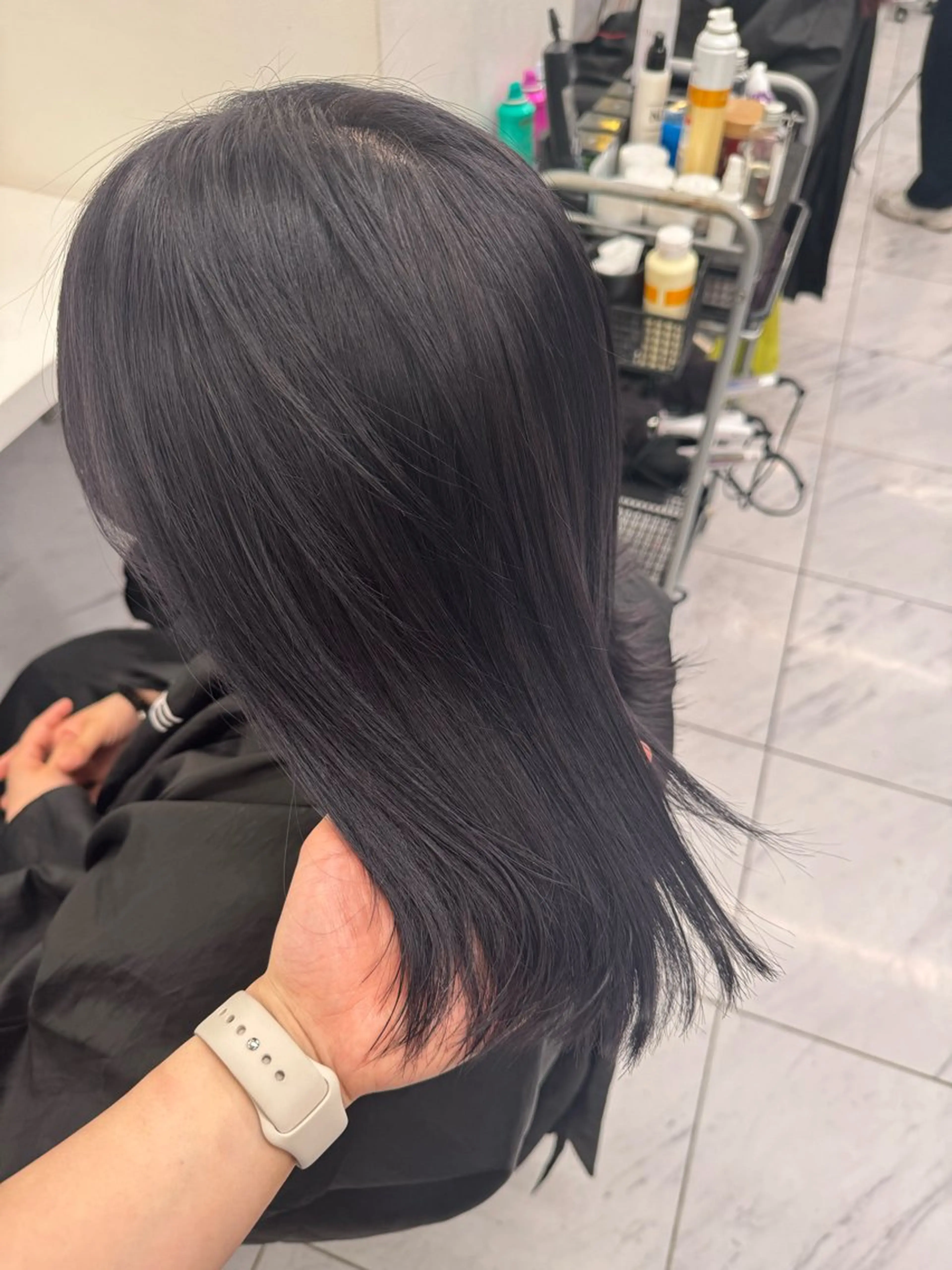 ミディアム カラー ヘアアレンジ flammeum所属・ハイトーン/ボブ /misakiのヘアスタイル