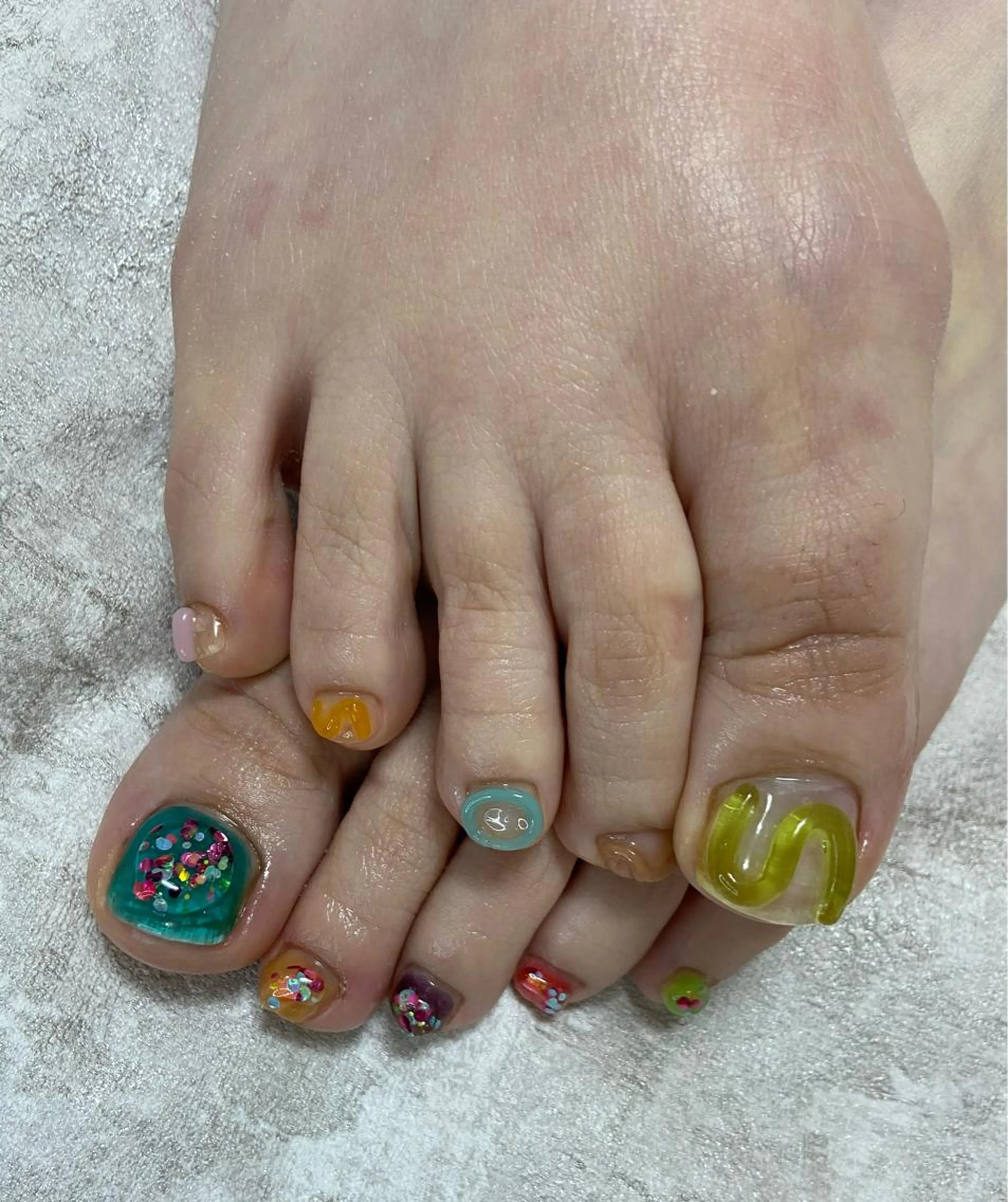 フットネイル🦶１０本やり放題✨オフあり＋５００円の写真