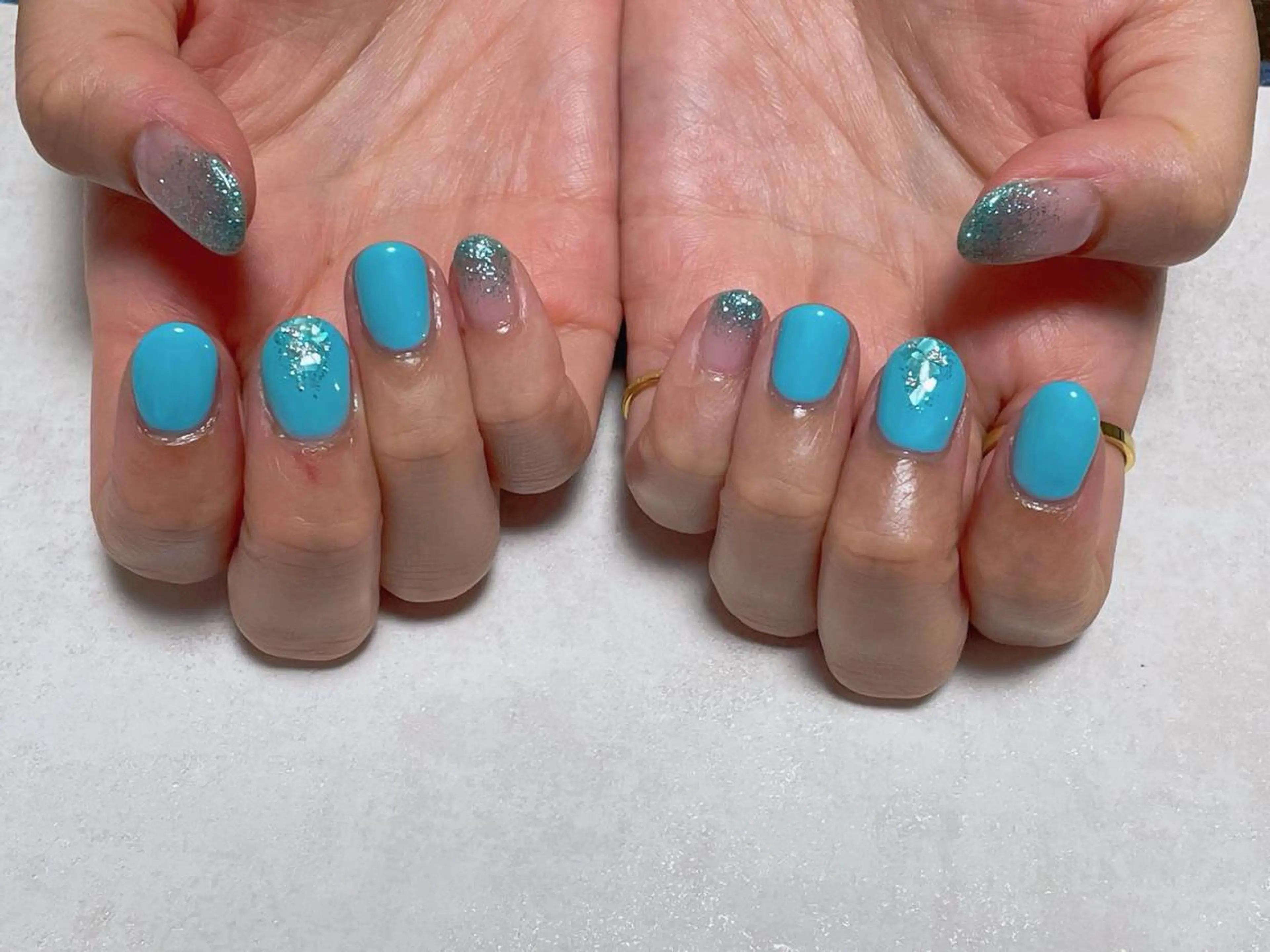 ネイル オーロラネイル フラワーネイル フットネイル フレンチネイル ジェルネイル ハンドネイル kikinail 溝の口のネイルデザイン