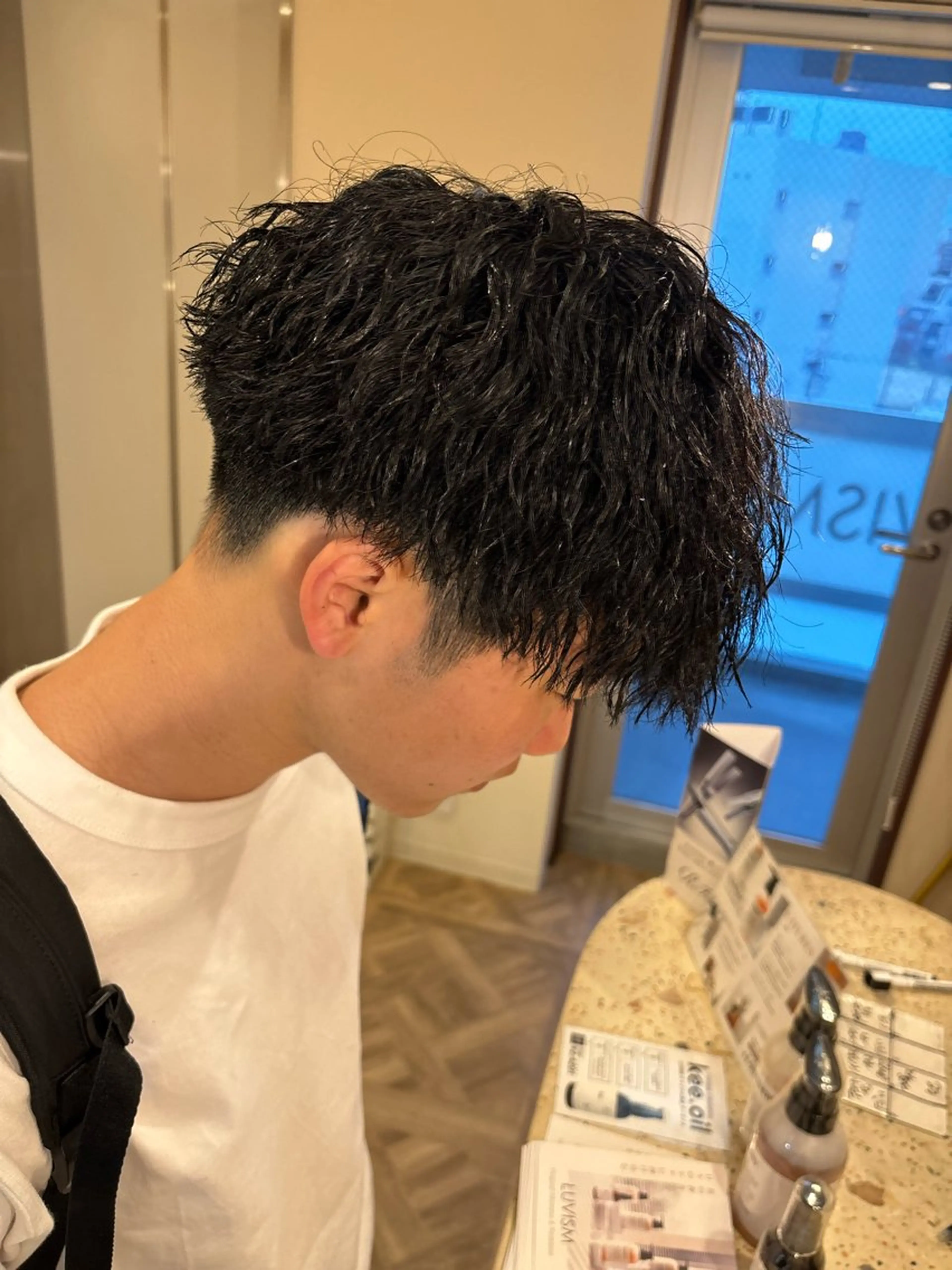 ショート パーマ メンズ メンズパーマ カット パーマ トリートメント パーマ職人DAIKI ツイスパ/波巻きのヘアスタイル