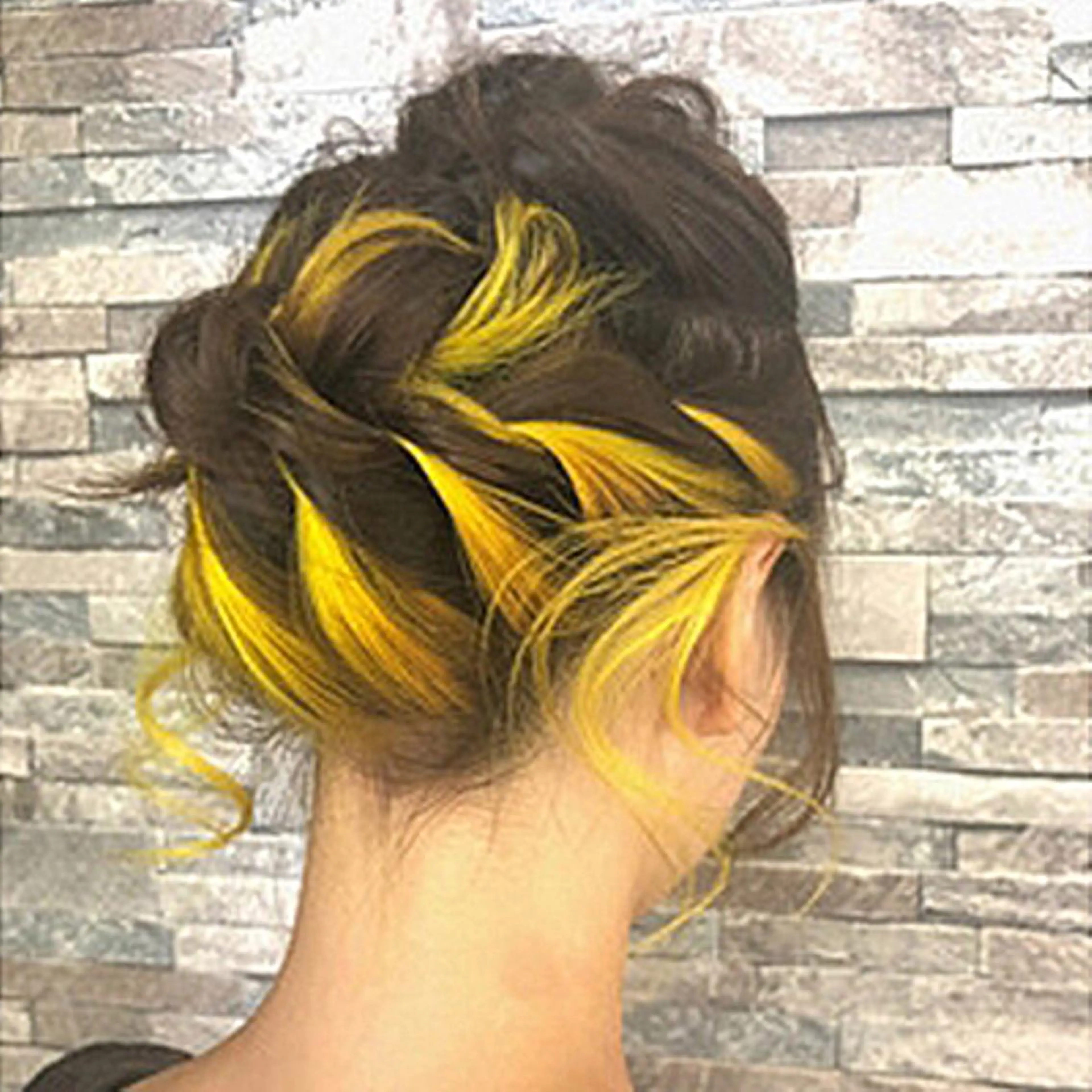 ロング カラー ヘアアレンジ デザインカラー インナーカラー 無料カットモデル募集 BLINK京橋店のヘアスタイル