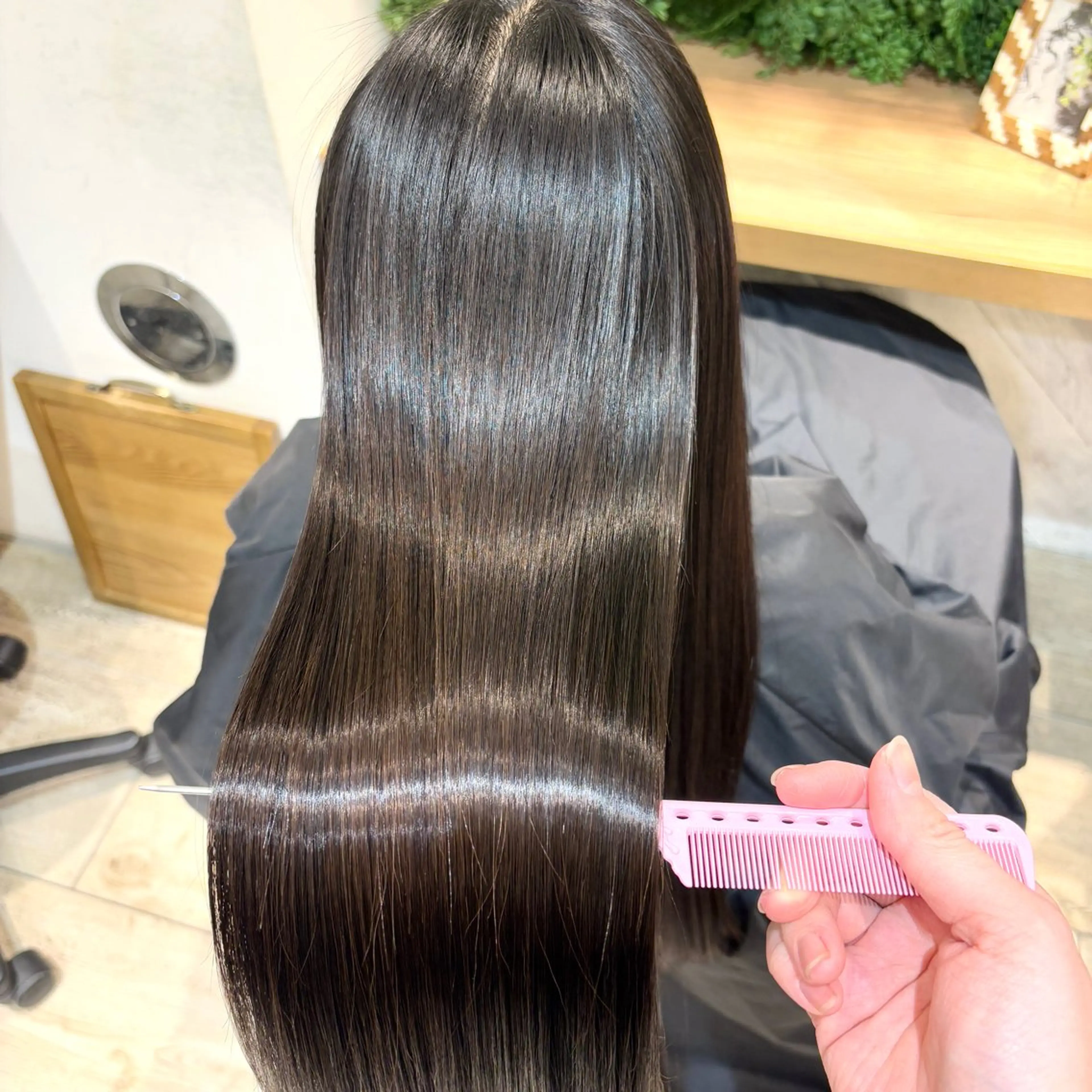 ロング パーマ 韓国レイヤー 暖色カラー/さくらのヘアスタイル