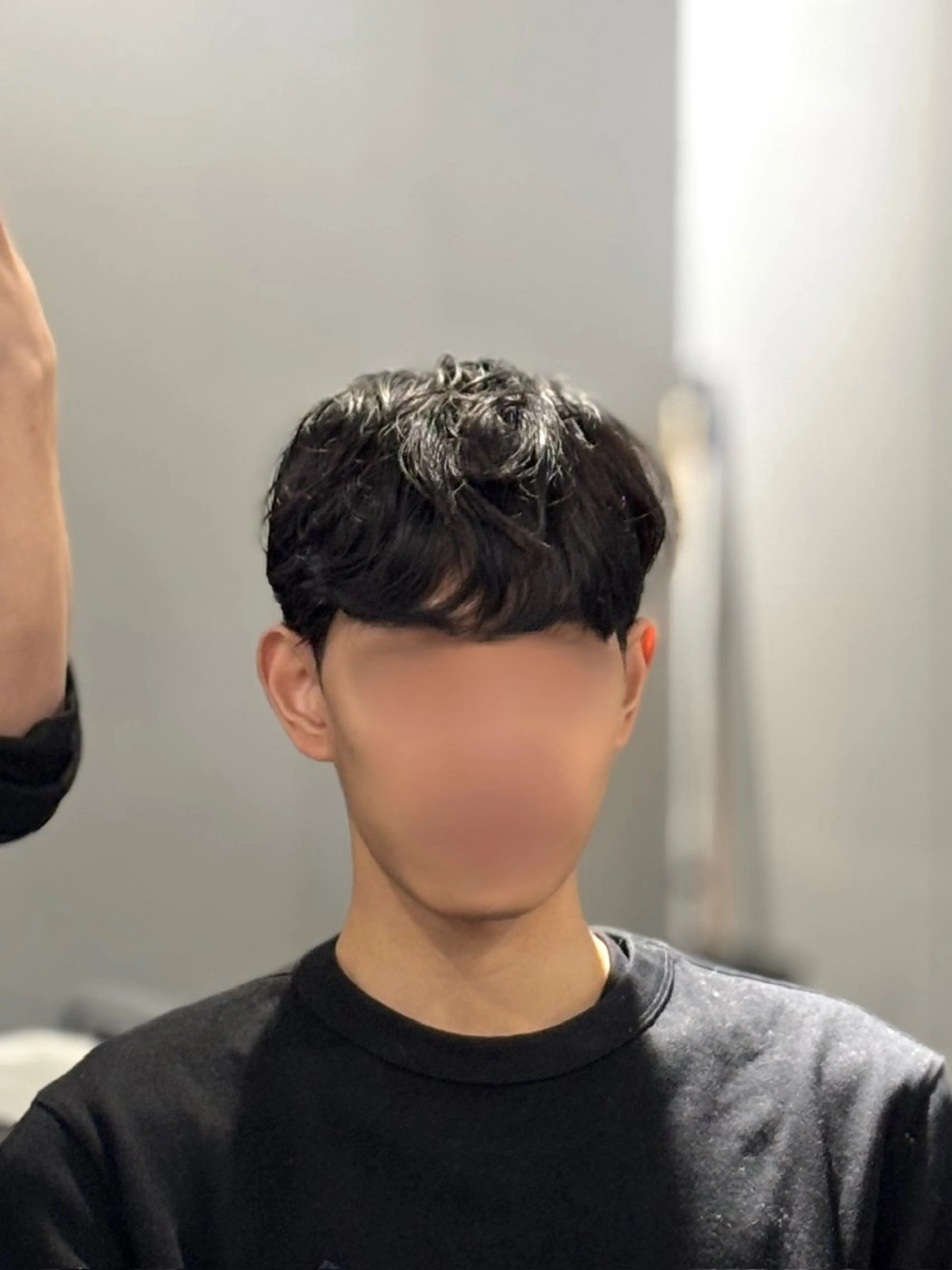 ショート パーマ メンズ 韓国メンズヘア/ ダウンパーマ/歩夢のヘアスタイル