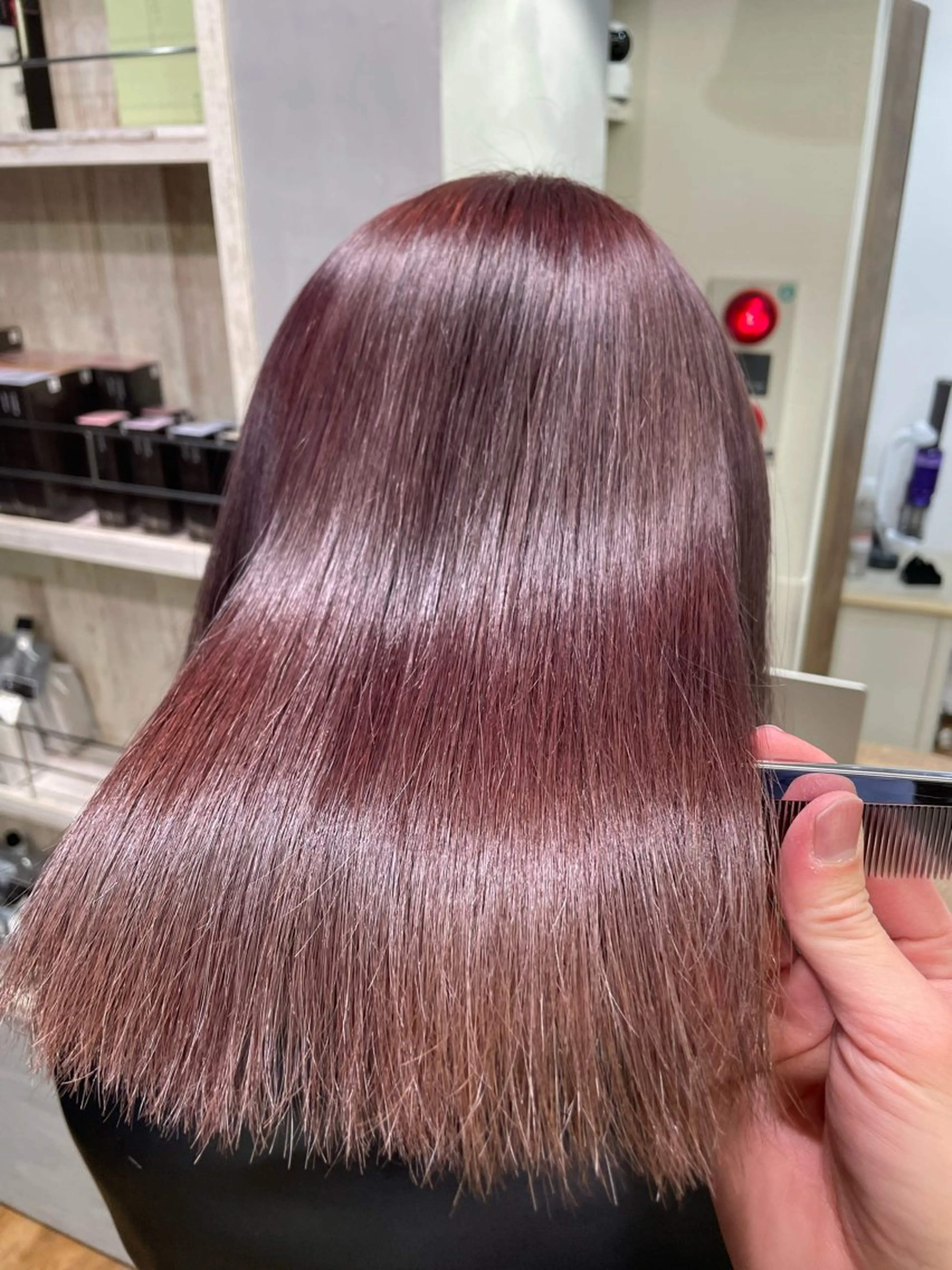 ミディアム カラー 髪質改善 トリートメント gite KOHOKU所属・髪質改善レイヤー/ 雨のヘアスタイル