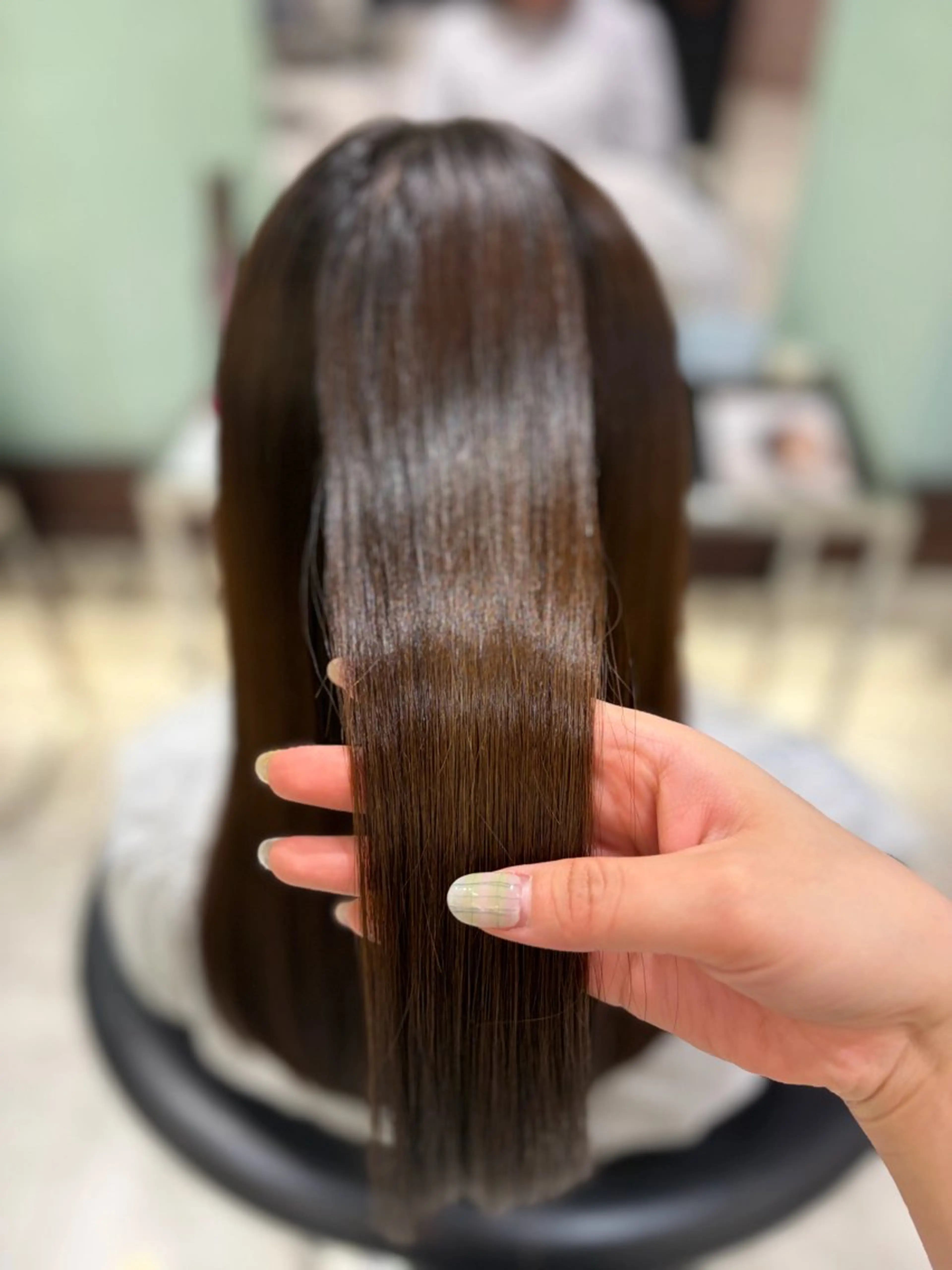 ロング パーマ ストレートパーマ 縮毛矯正 🌸銀座No.1パー マ🌸いでいあやのヘアスタイル