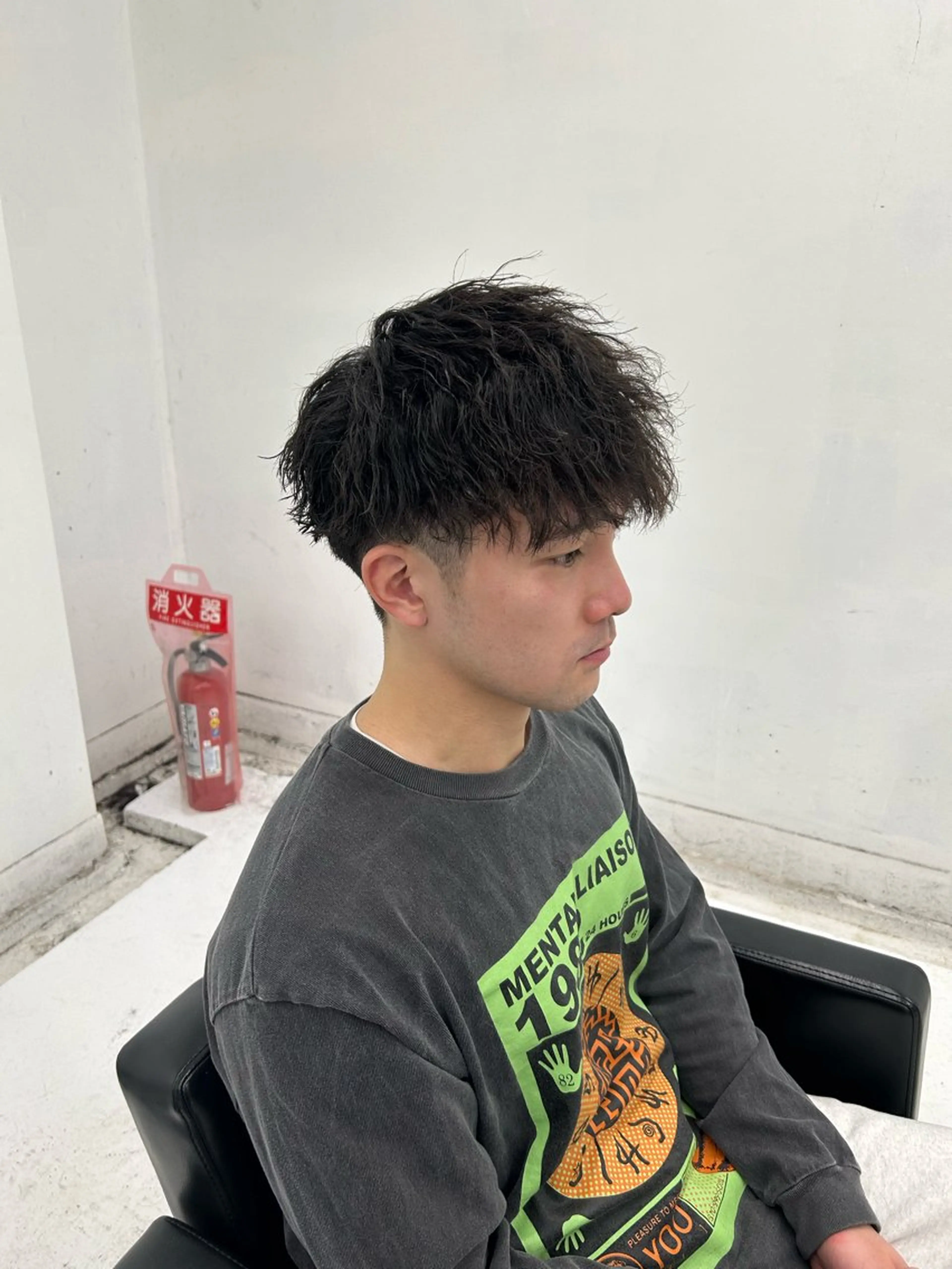 ショート パーマ メンズ メンズパーマ メンズツイストパーマ ツイストパーマ カット パーマ トリートメント 【メンズパーマ特化】 🍏網中勇喜のヘアスタイル