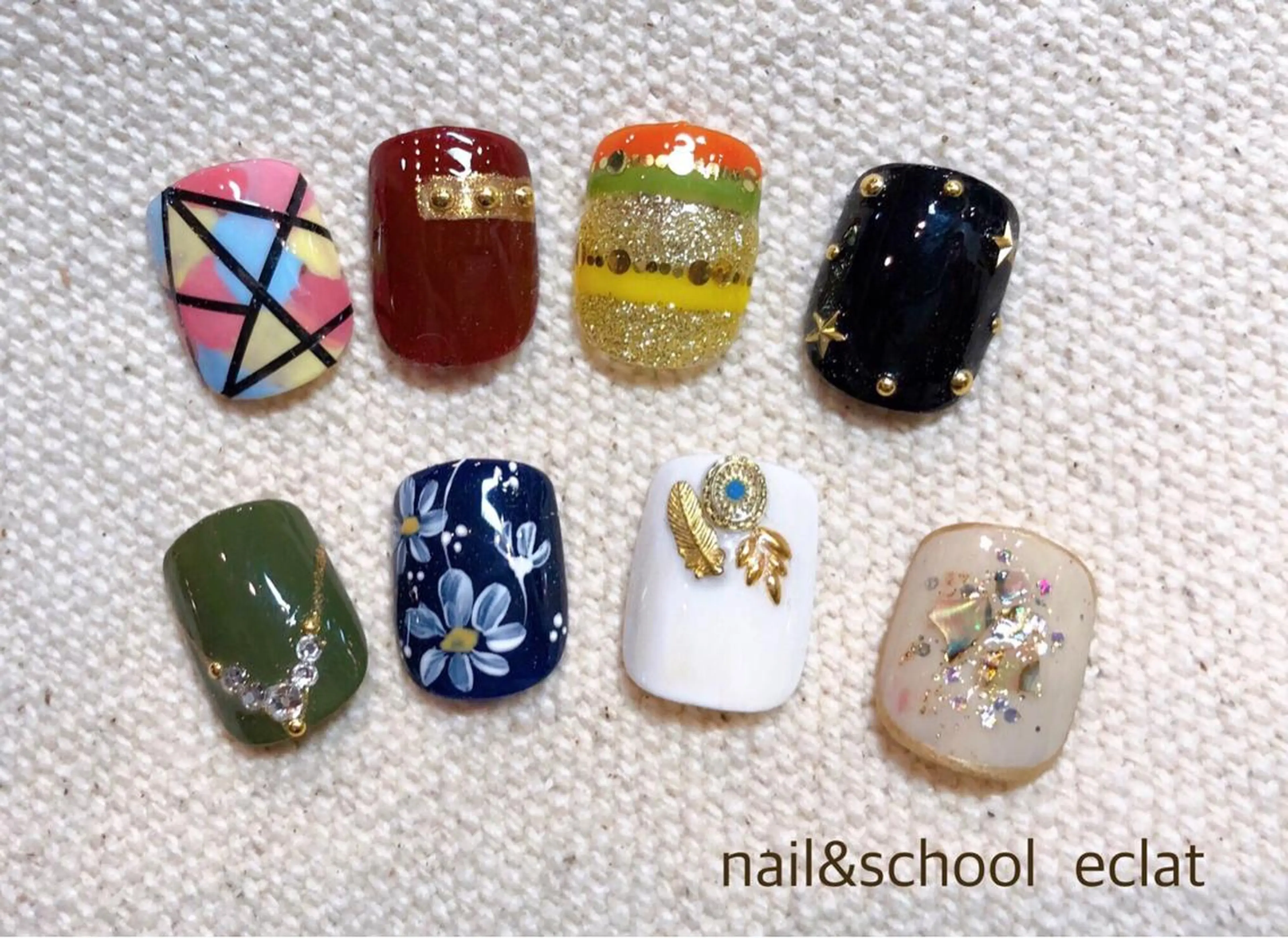 ネイル フットネイル センター南 eclatのネイルデザイン