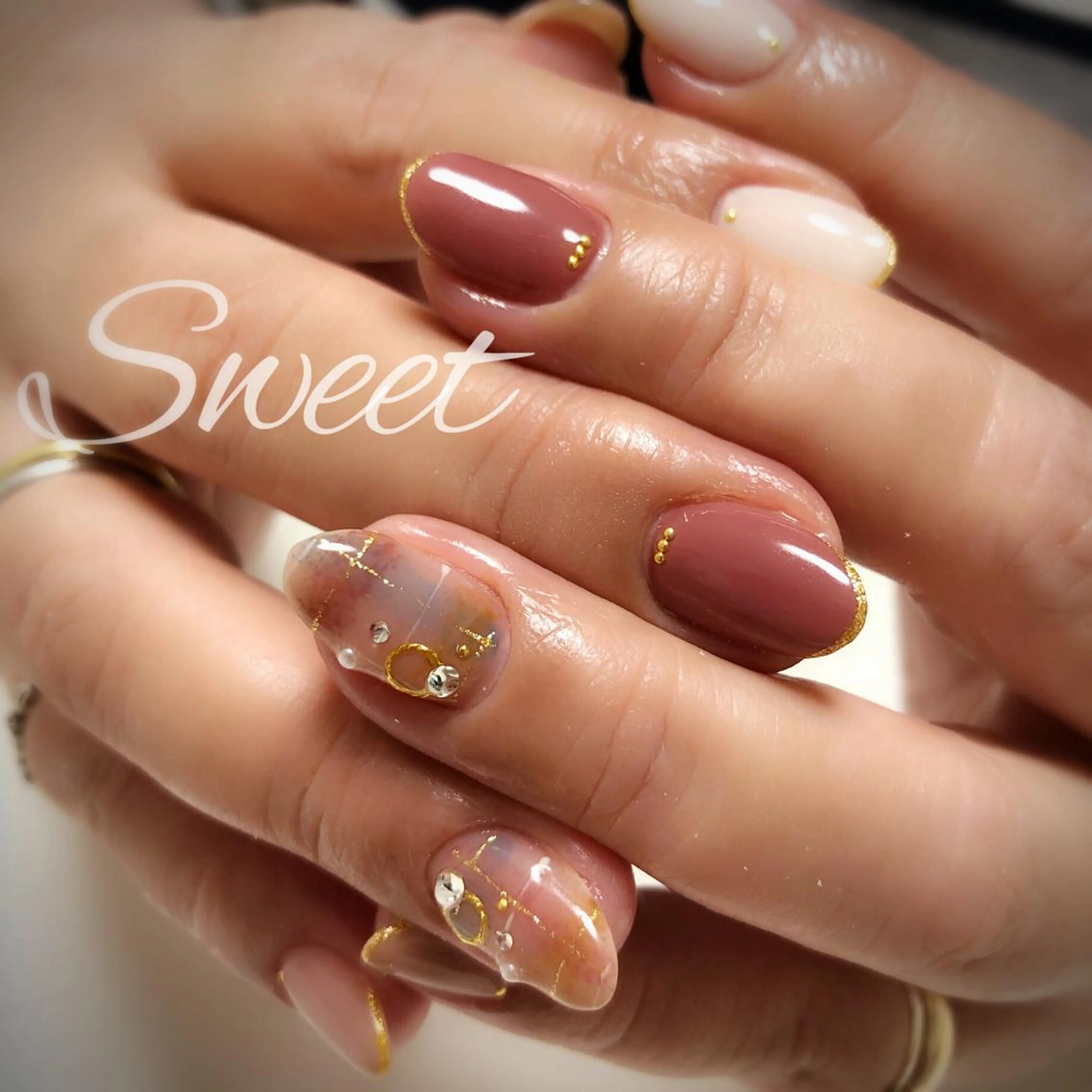 ネイル sweet 仲野陽子のネイルデザイン