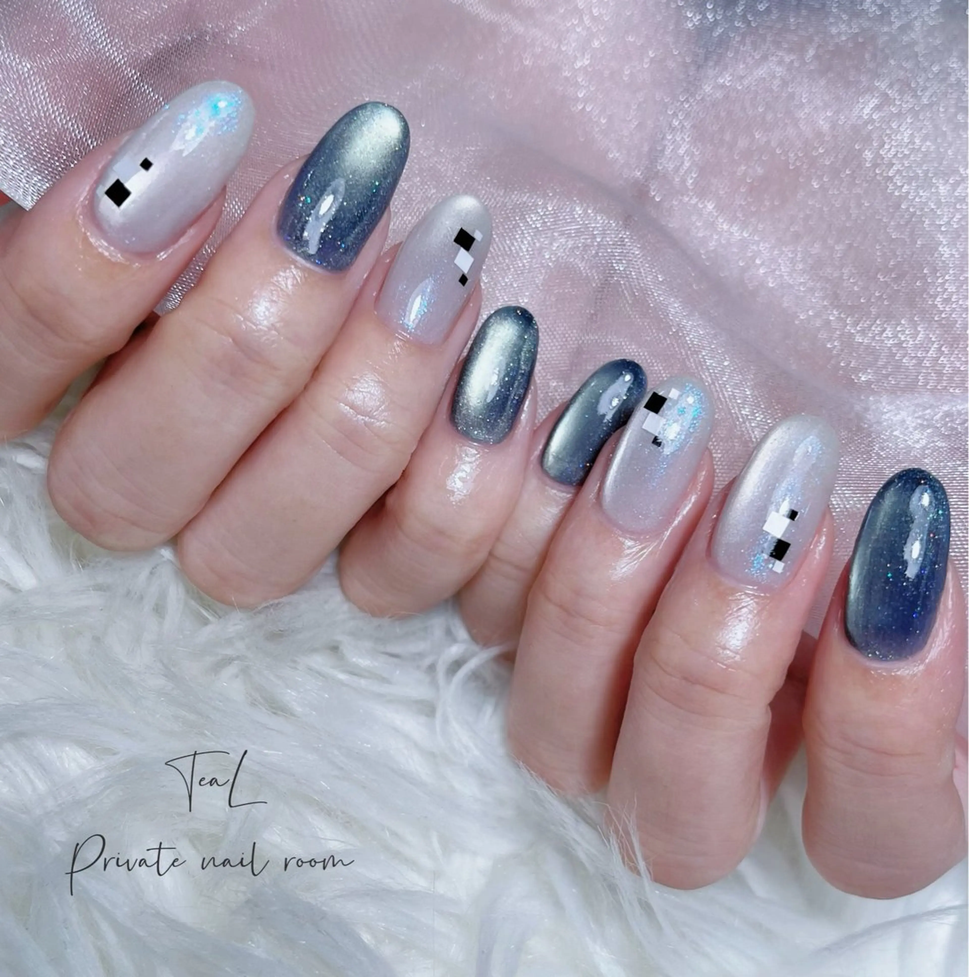 ネイル フラッシュネイル シンプルネイル ハンドネイル TeaL nailのネイルデザイン