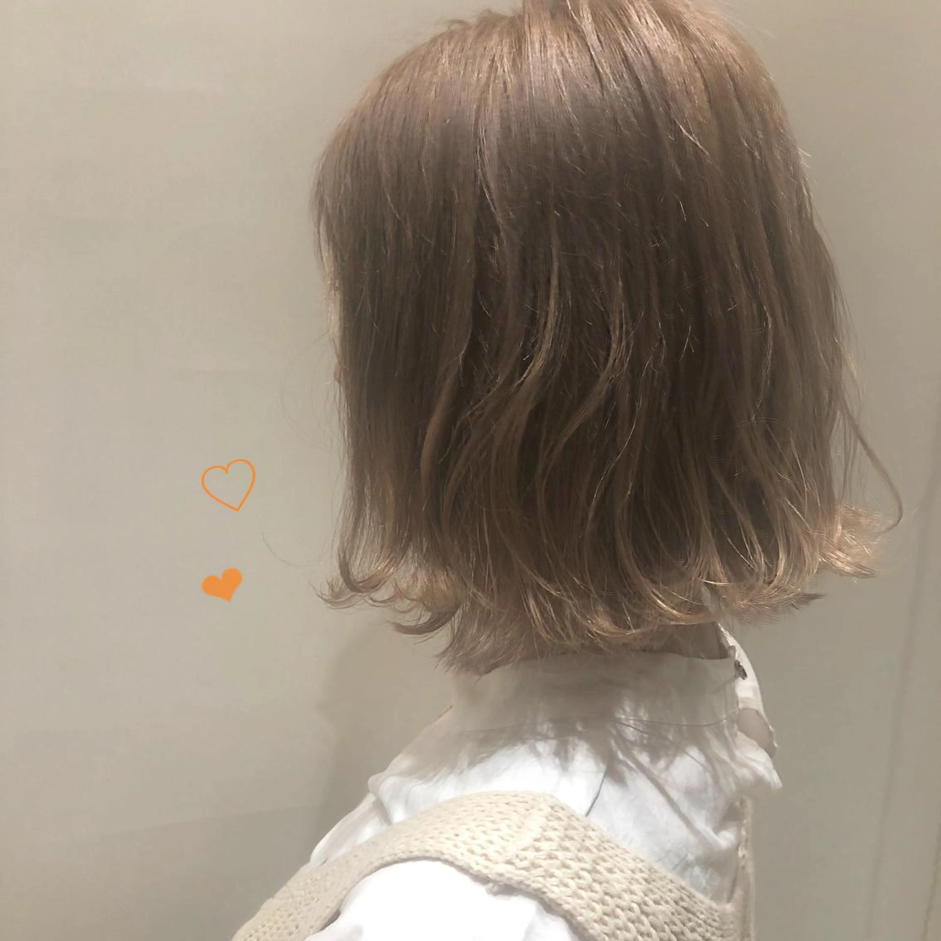 ミディアム カラー パーマ ヘアアレンジ ボブ 外ハネヘア apish aoyama所属・武 愛子の眉毛・アイブロウイメージ